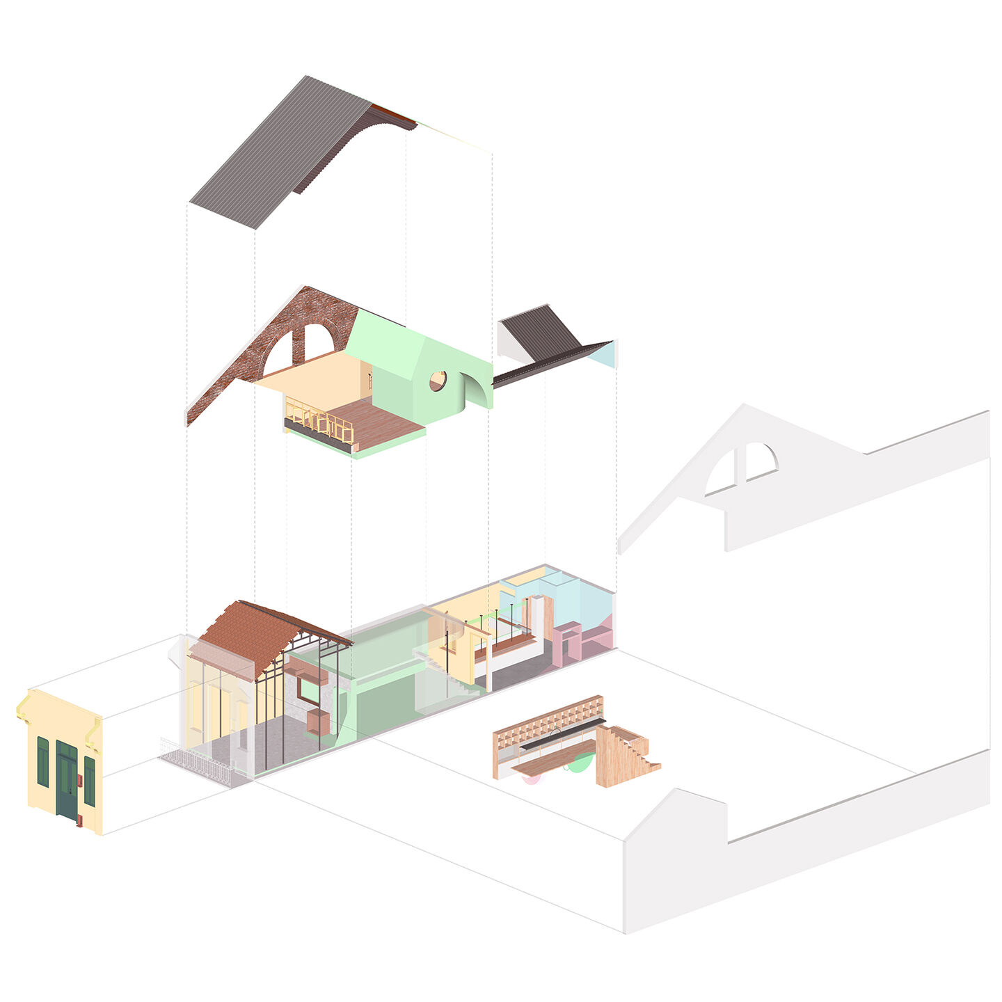 RENOVATED AXONOMETRIC