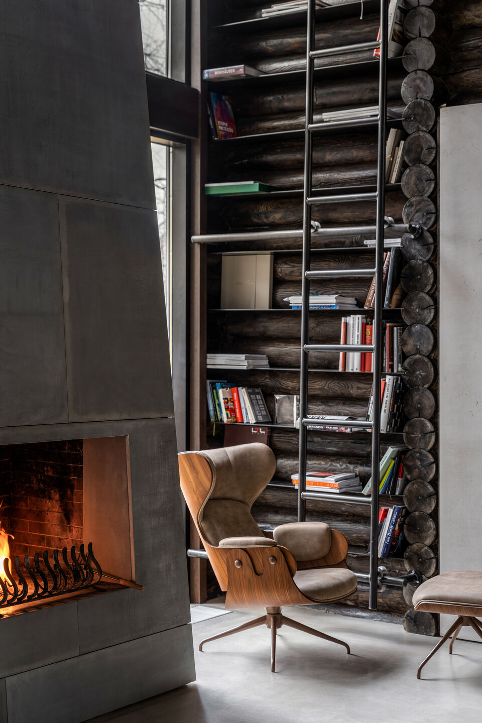 Log house library