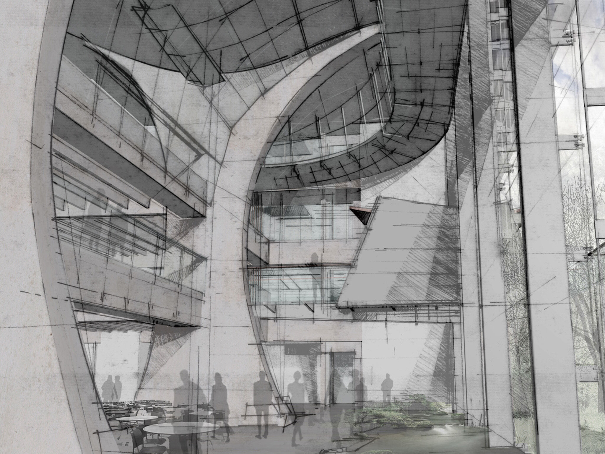 Drawing of Interior Space
