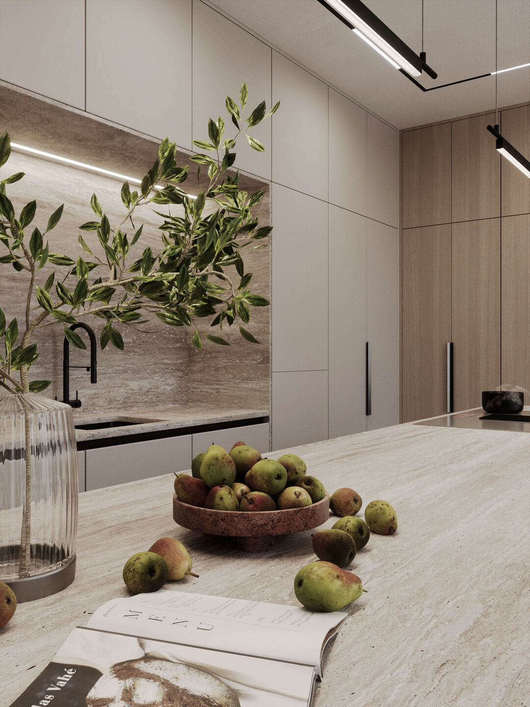 Open plan kitchen