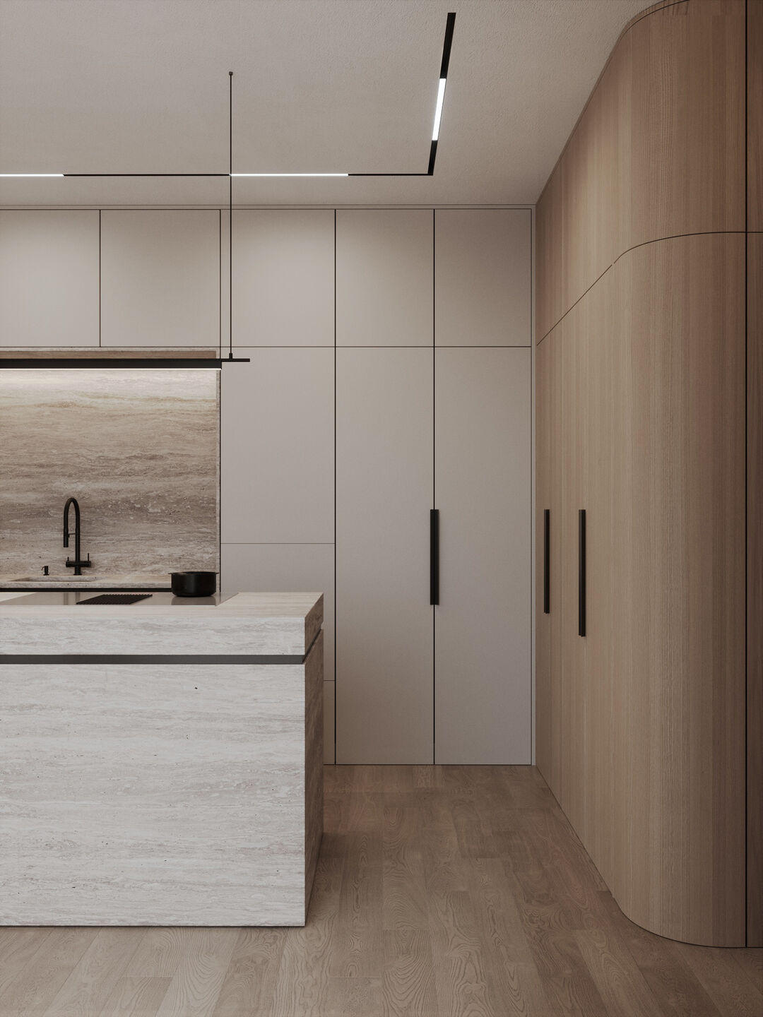 Open plan kitchen