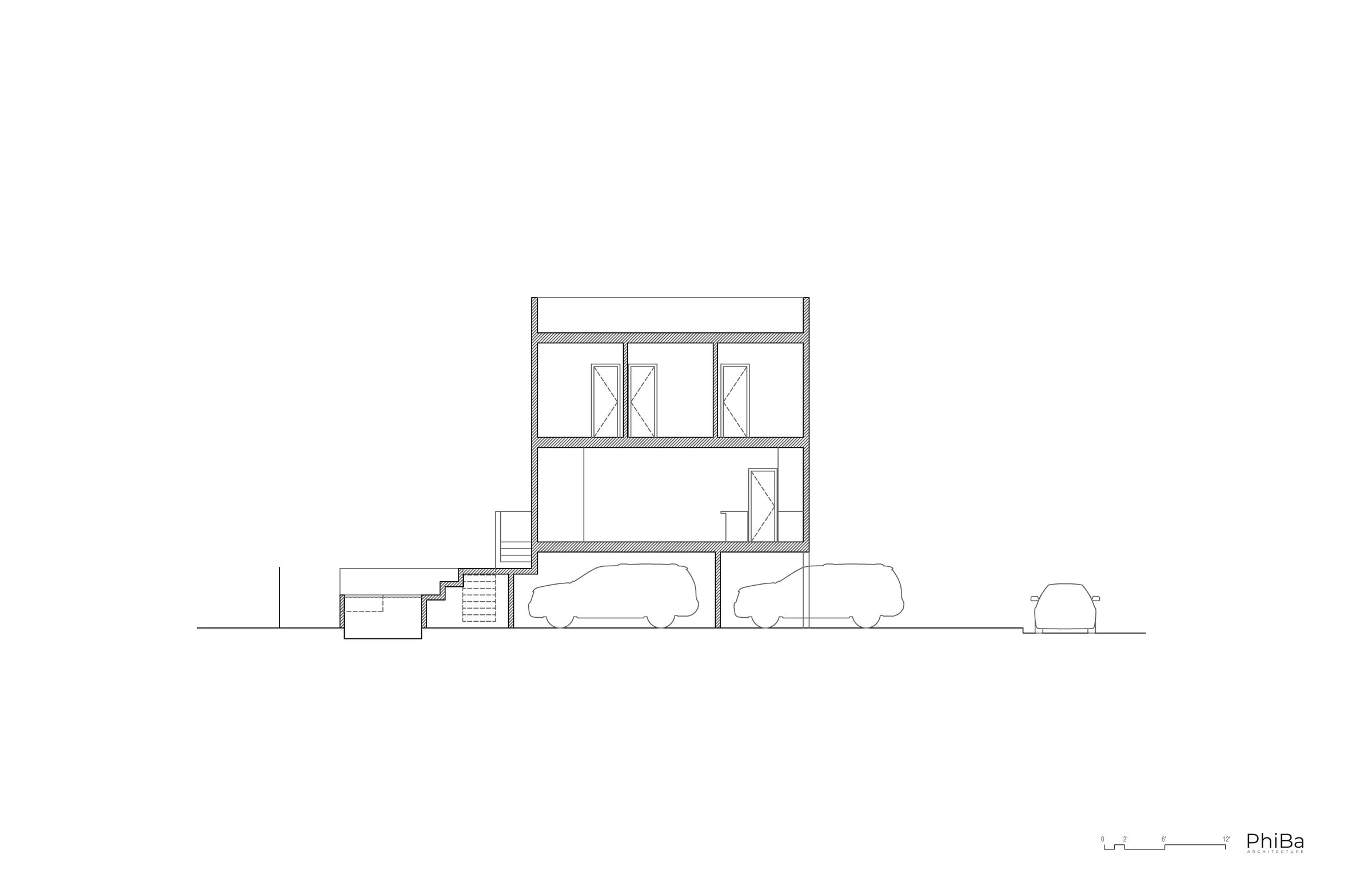 Ventnor House building section