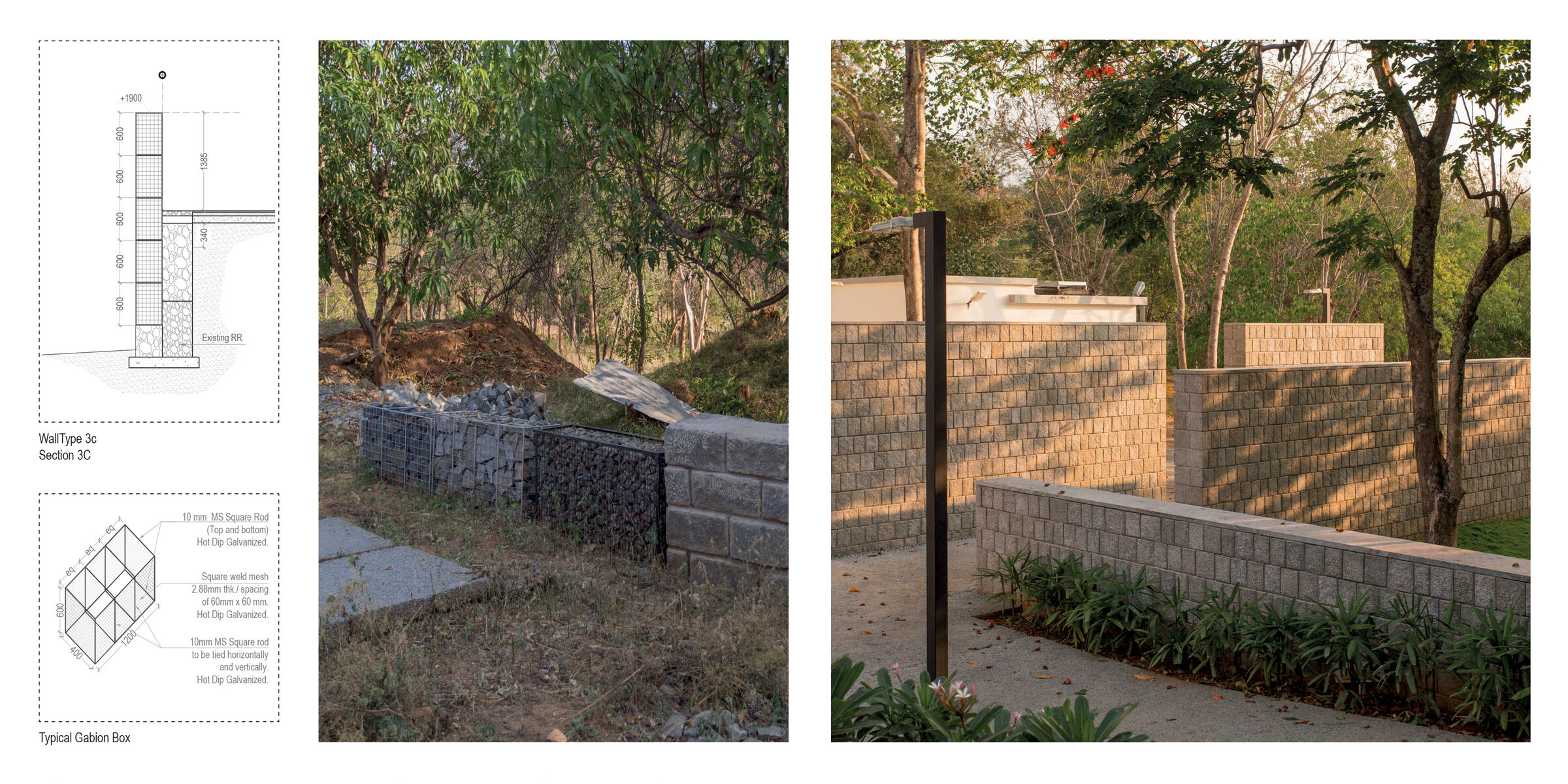 Gabion wall