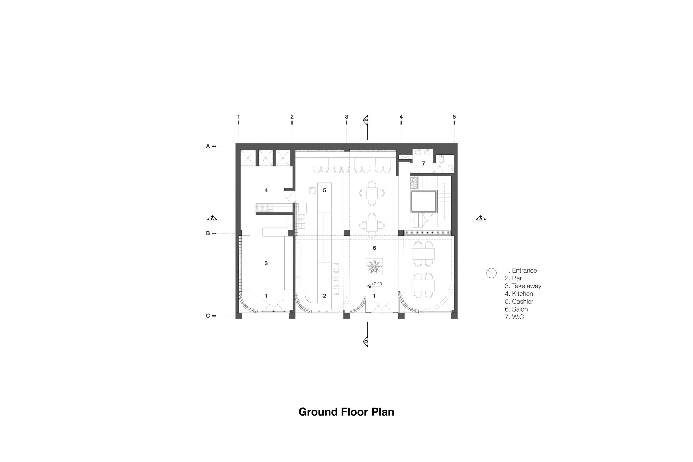 Tetra Food Hall _ Ground Floor Plan