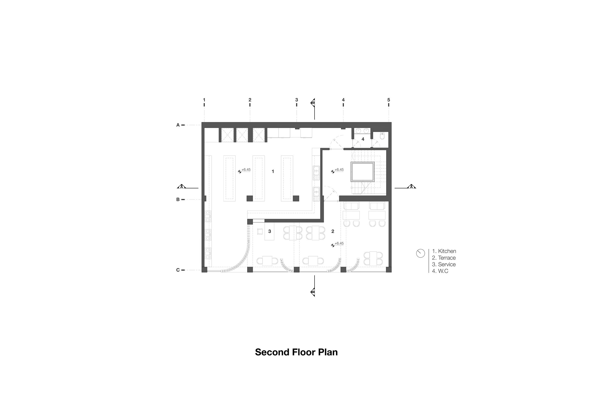 Tetra Food Hall _ Second Floor Plan