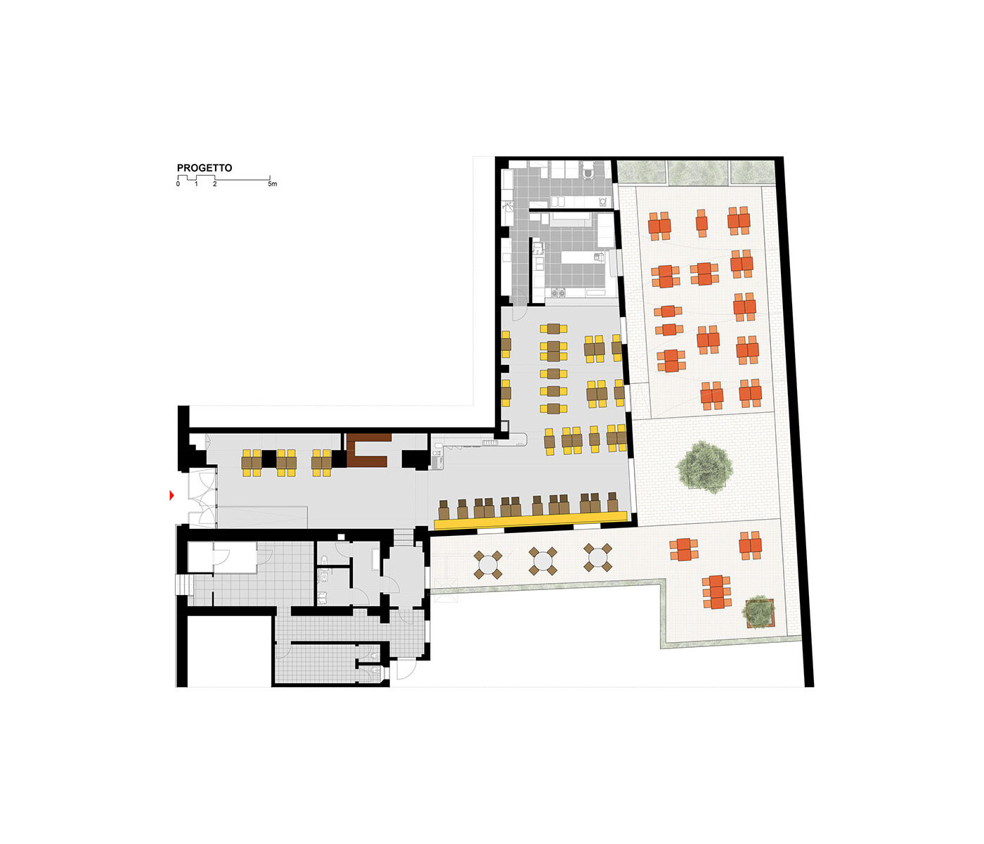 restaurant architecture plan