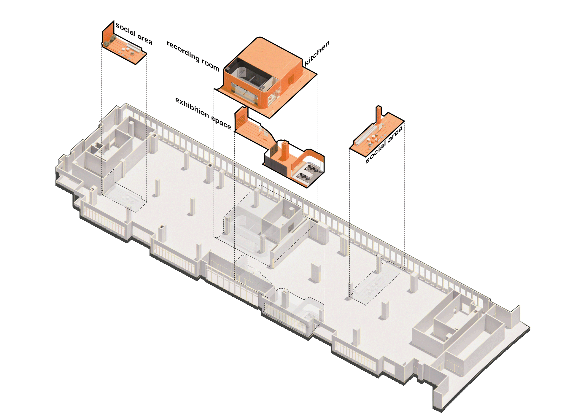 F6 studio functional layout
