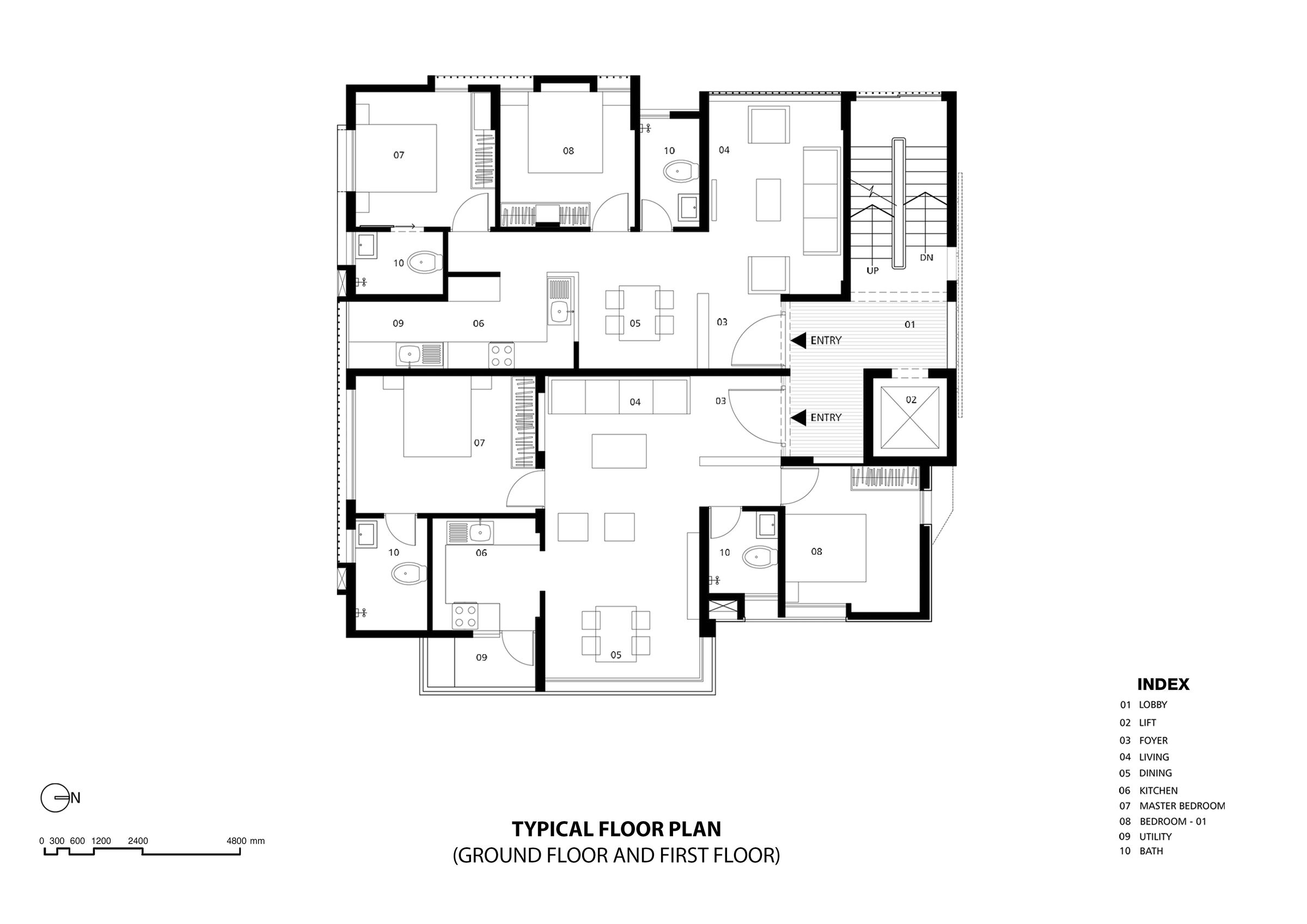 Typical Ground & First Floor