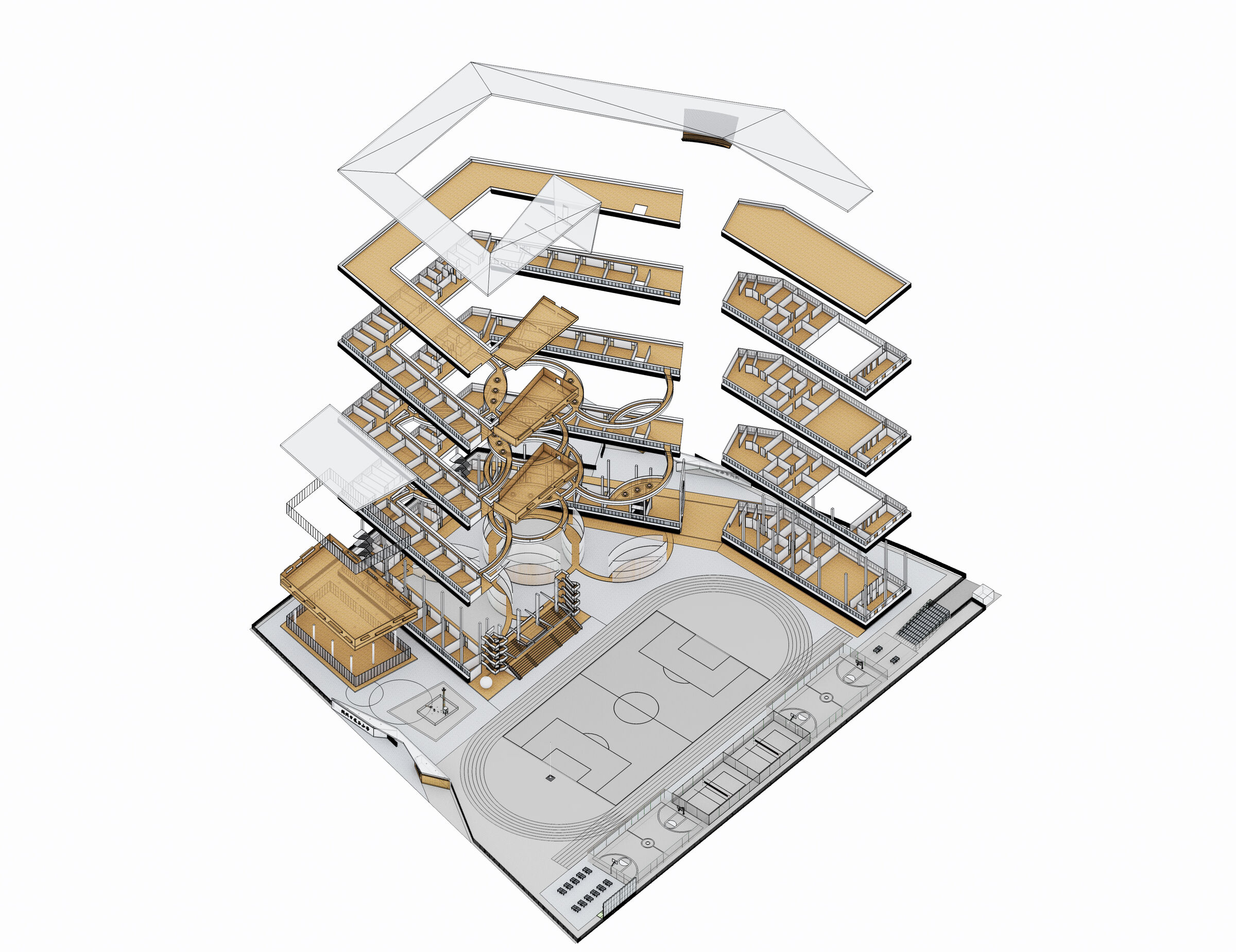Axonometric exploded view