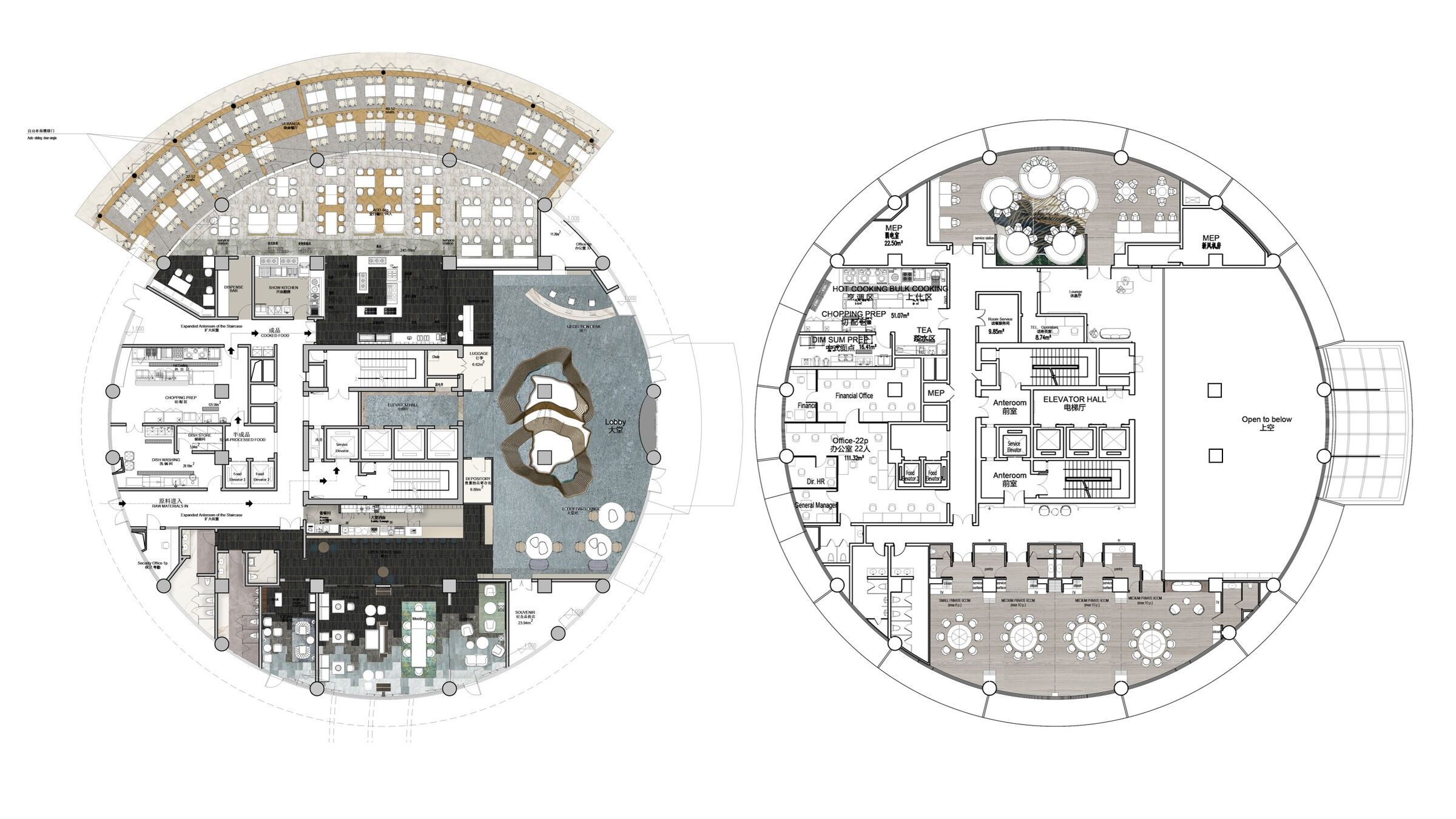 Tower 1_Floor plans F1+F2