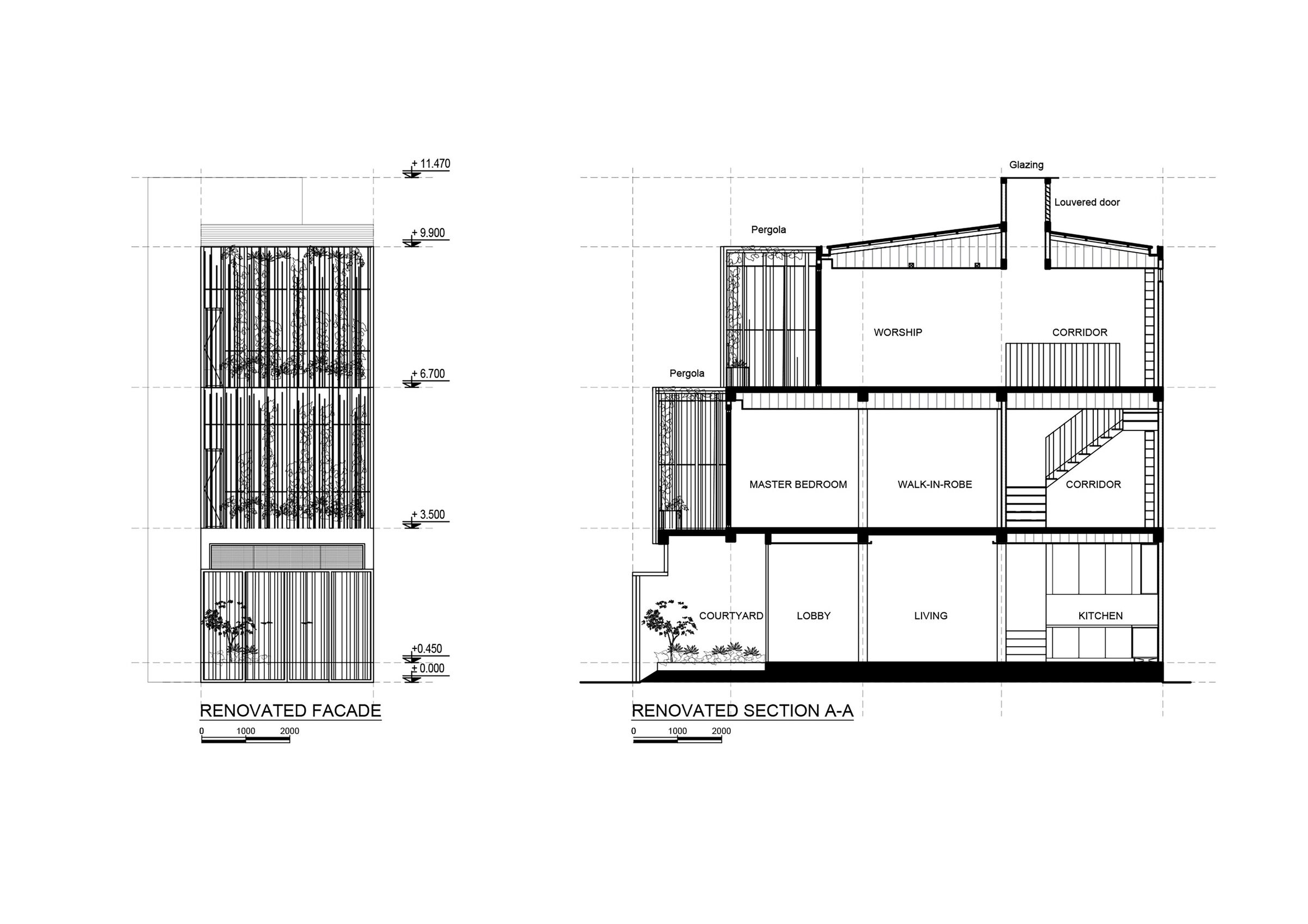 Elevation & Section