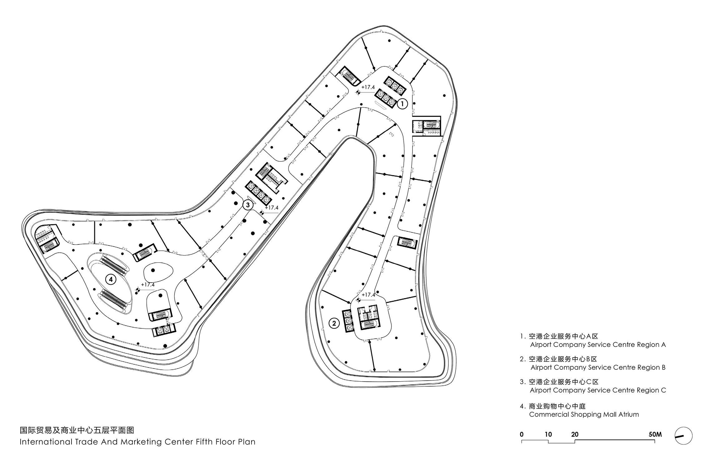 Office Building Fifth Floor Plan