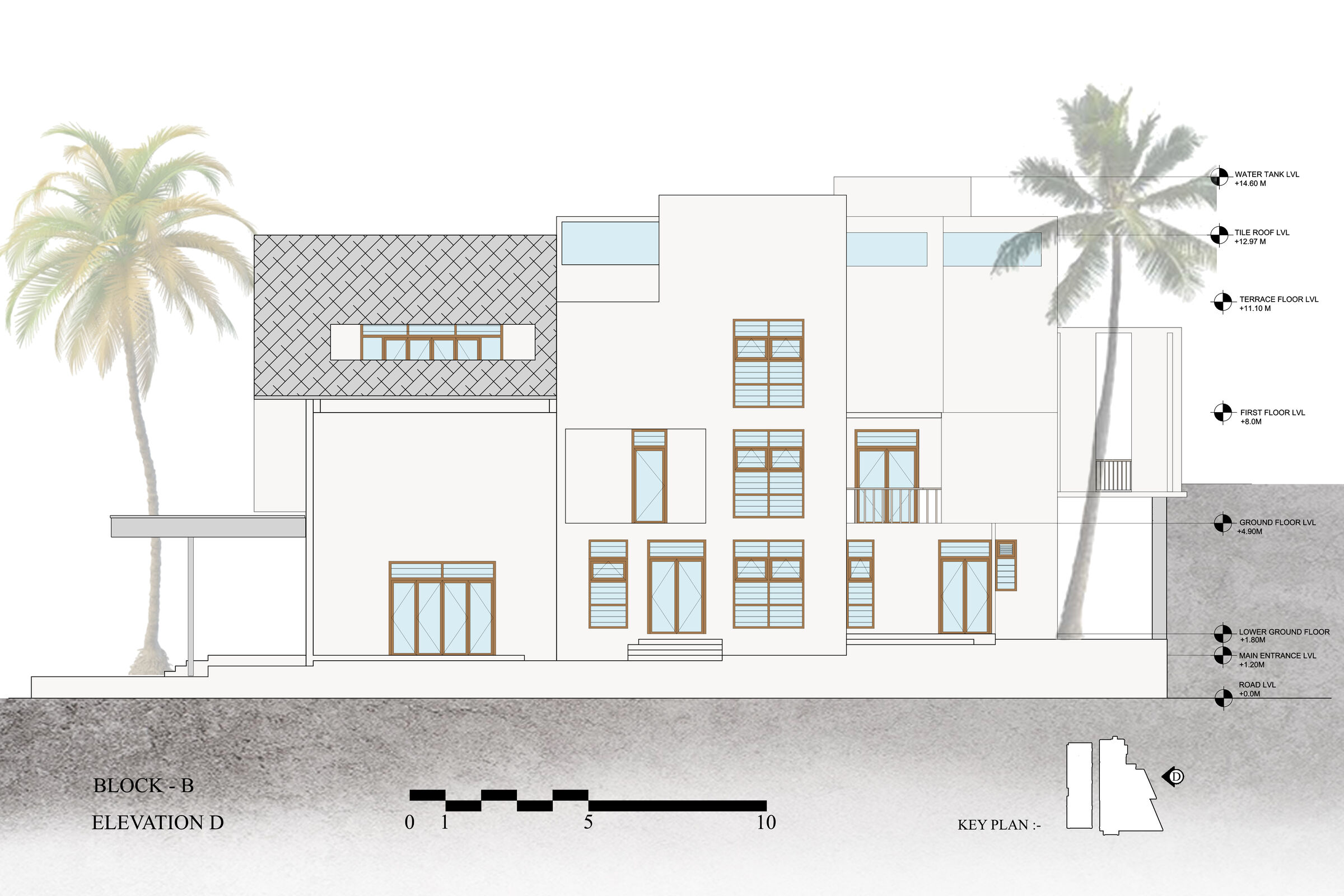 House B Elevation D