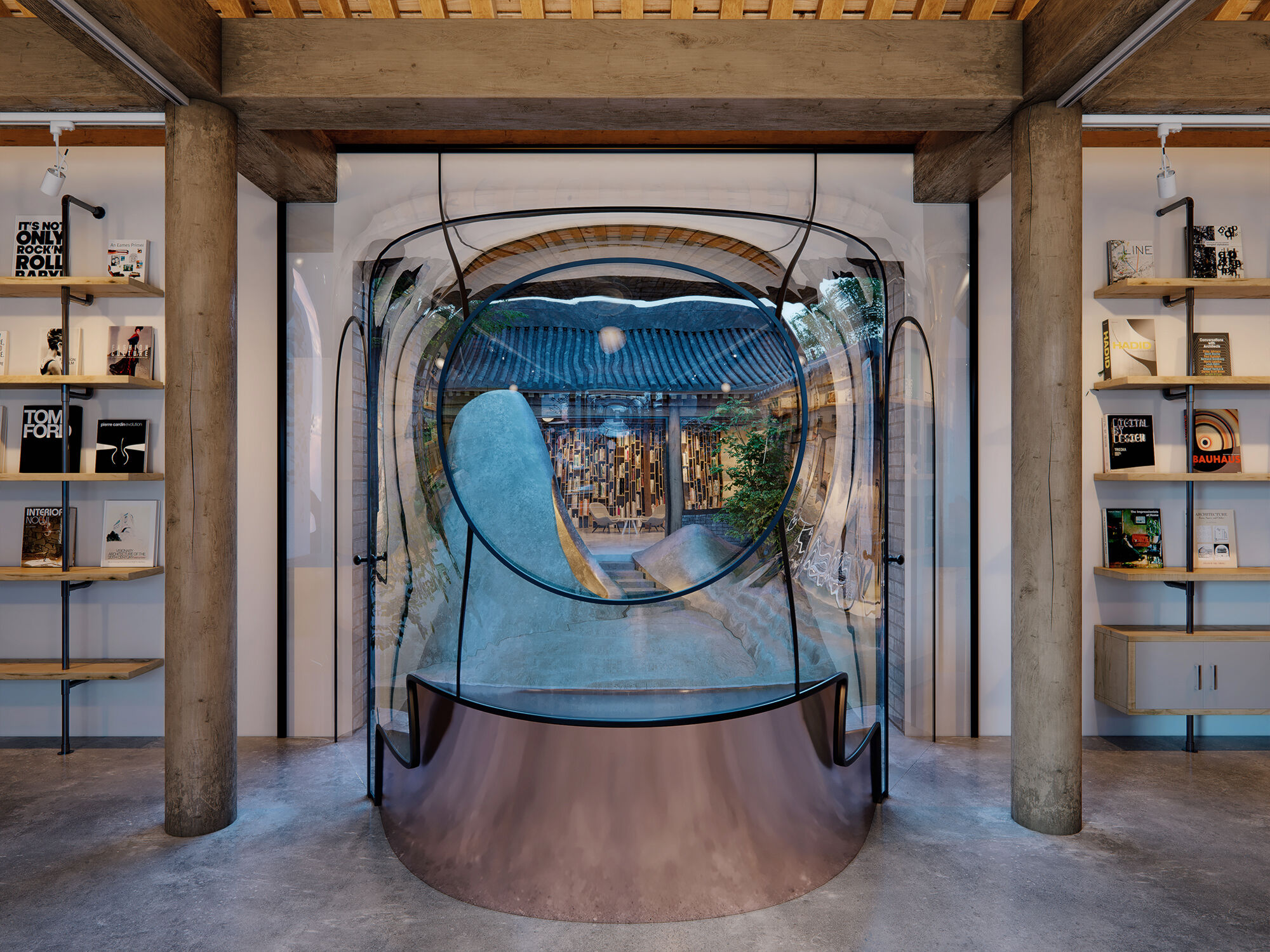 view through glass