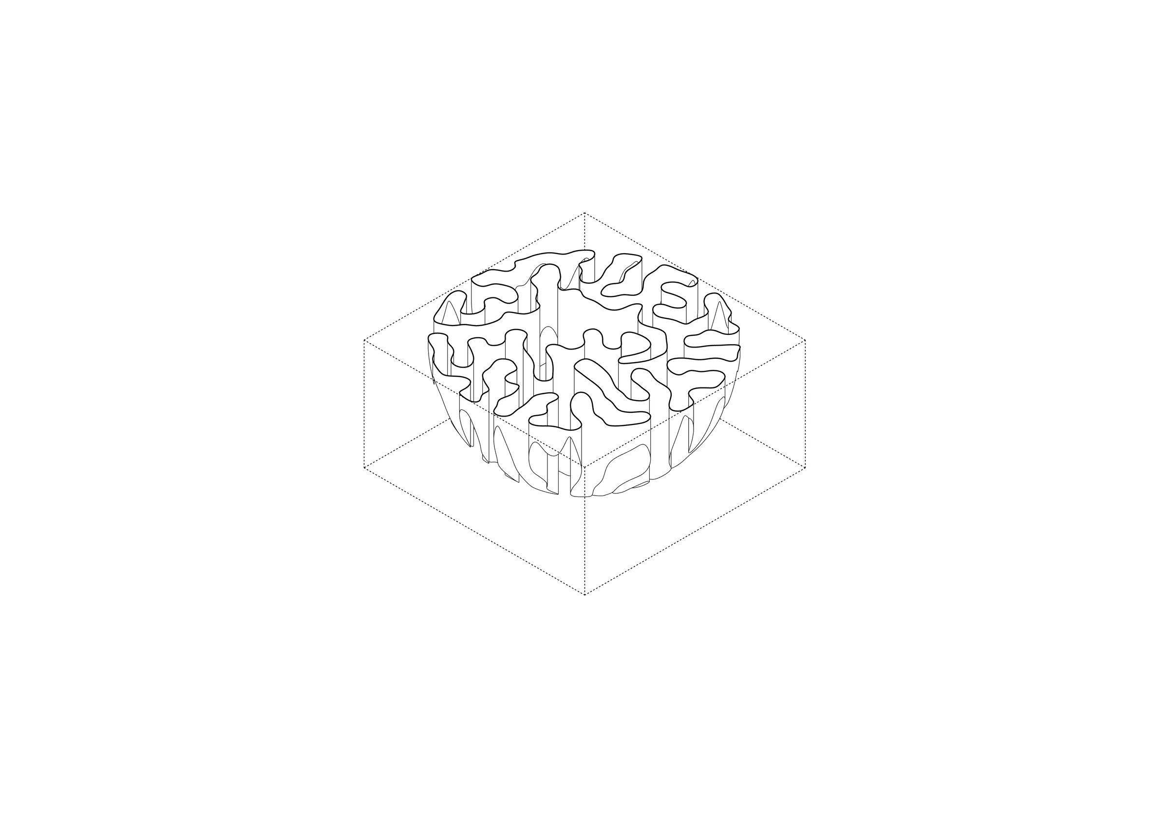 Axonometric view, light feature