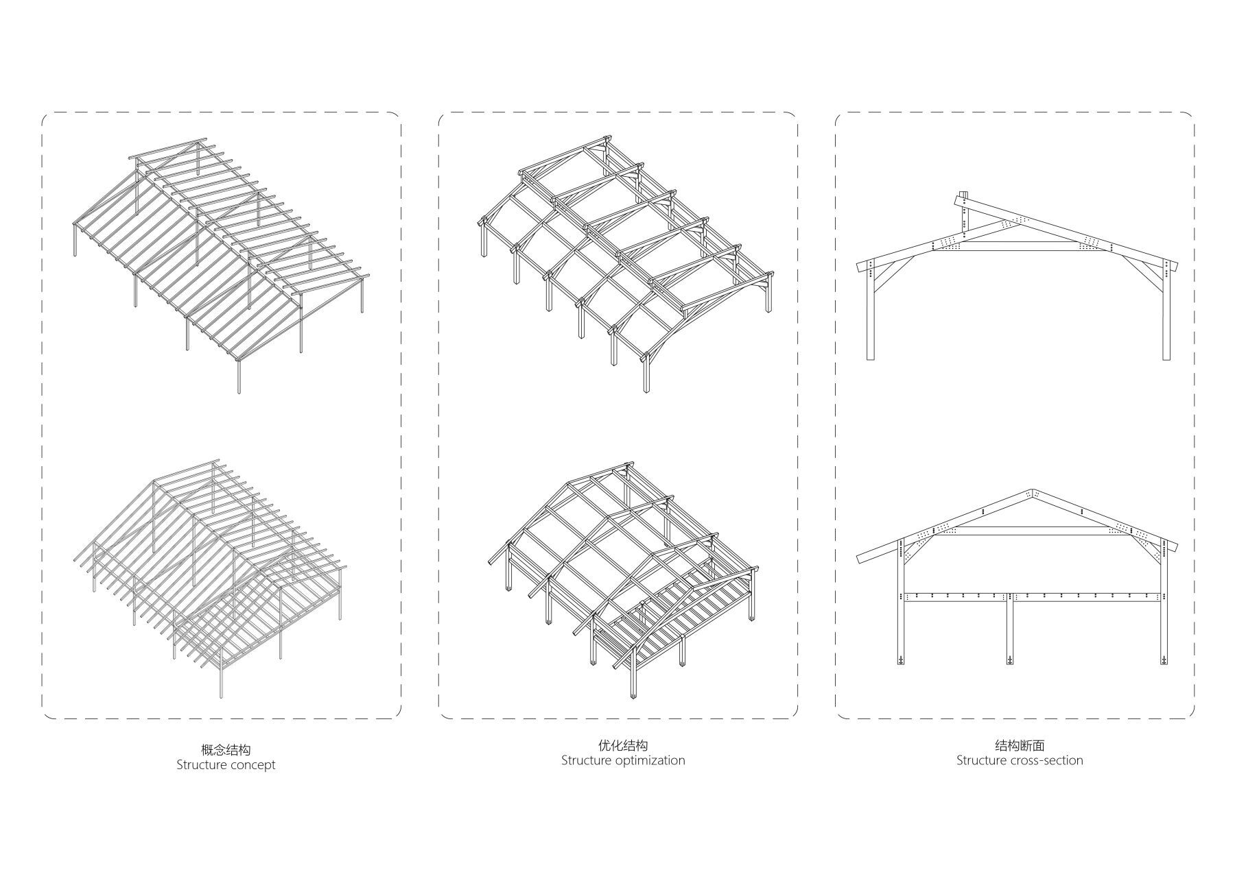 Wood structure analysis diagram
