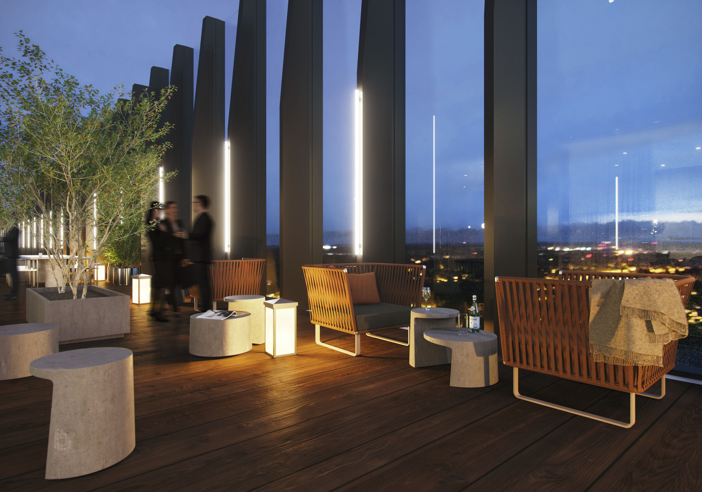 Sky lounge, roof terrace