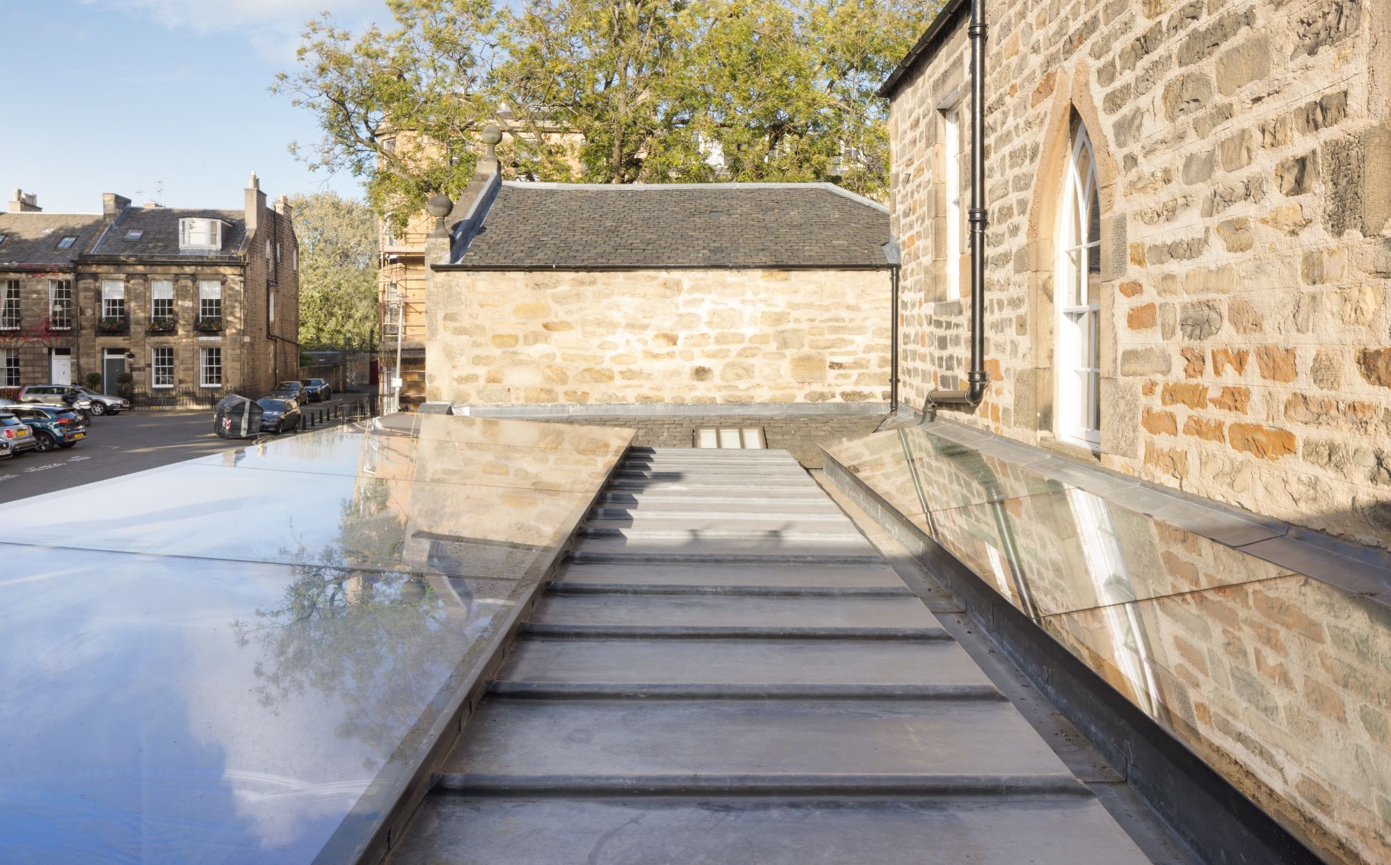 Structural glass roof to Grade II listed Edinburgh Georgian Villa