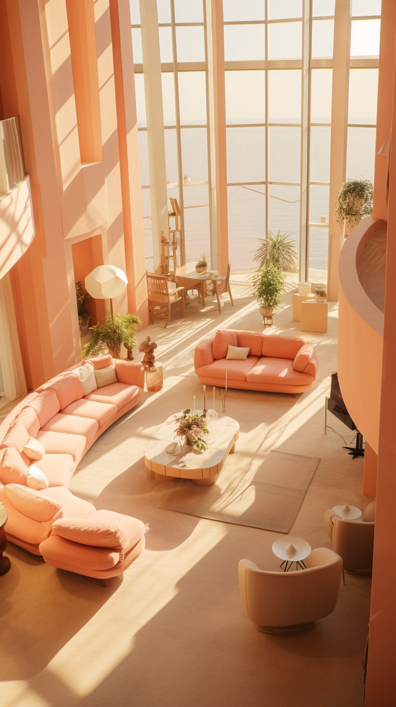 Step into a realm of unparalleled comfort and aesthetic finesse with a mesmerizing collection of living rooms meticulously curated by the visionary Cristina La Porta Studio, in collaboration with the innovative capabilities of artificial intelligence.