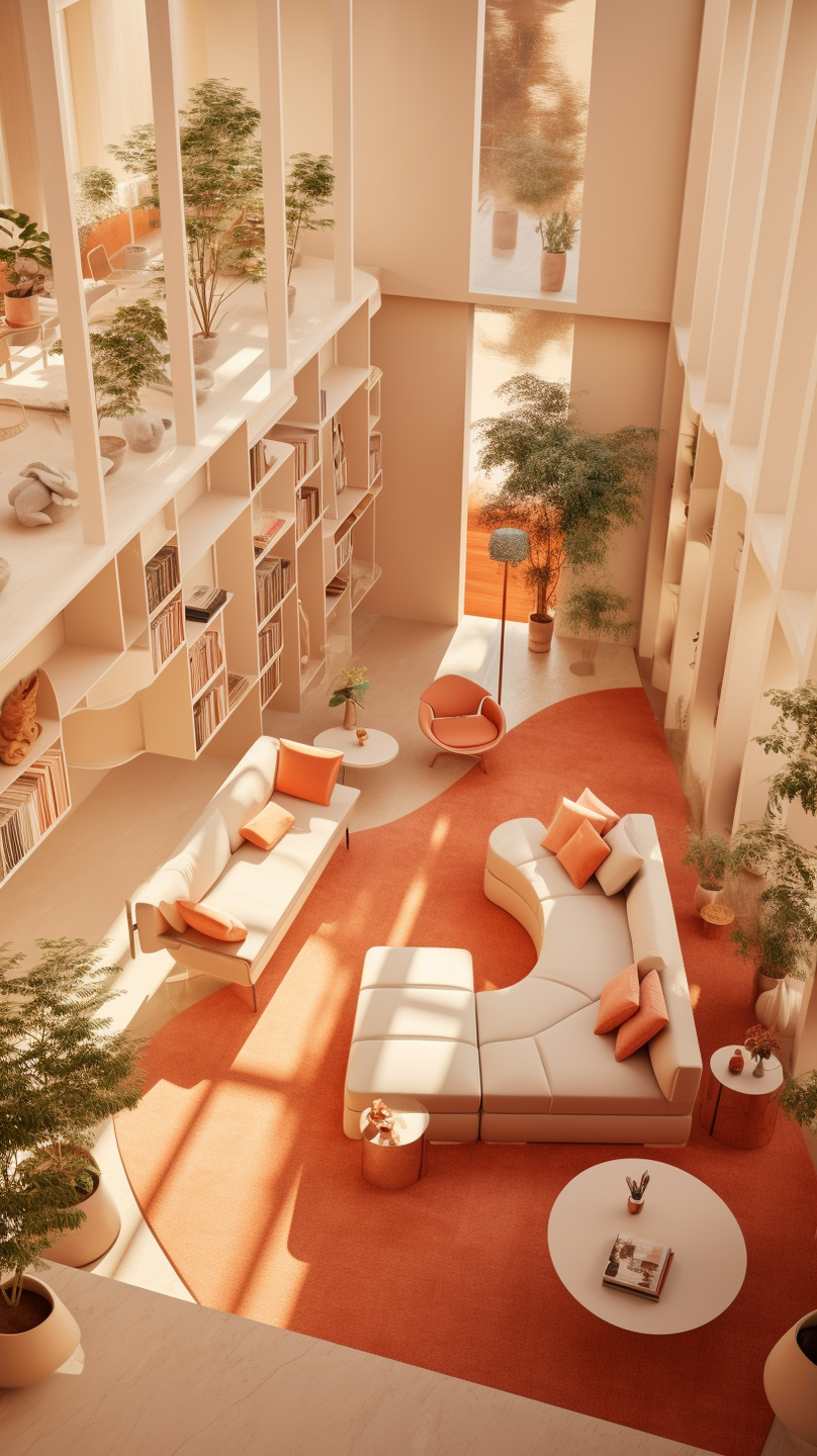 Step into a realm of unparalleled comfort and aesthetic finesse with a mesmerizing collection of living rooms meticulously curated by the visionary Cristina La Porta Studio, in collaboration with the innovative capabilities of artificial intelligence.
