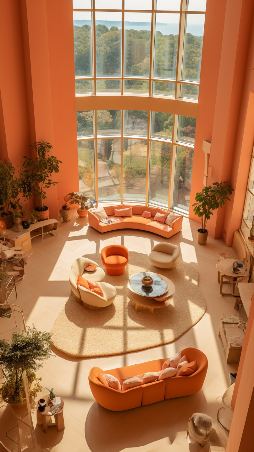 Step into a realm of unparalleled comfort and aesthetic finesse with a mesmerizing collection of living rooms meticulously curated by the visionary Cristina La Porta Studio, in collaboration with the innovative capabilities of artificial intelligence.