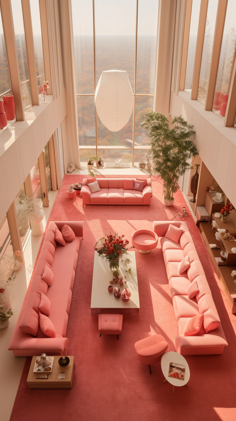 Step into a realm of unparalleled comfort and aesthetic finesse with a mesmerizing collection of living rooms meticulously curated by the visionary Cristina La Porta Studio, in collaboration with the innovative capabilities of artificial intelligence.