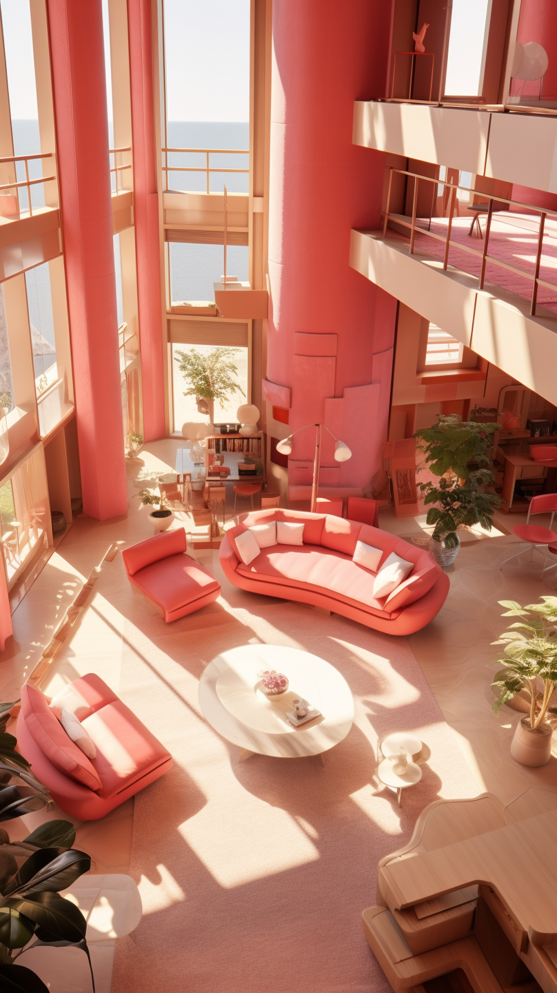 Step into a realm of unparalleled comfort and aesthetic finesse with a mesmerizing collection of living rooms meticulously curated by the visionary Cristina La Porta Studio, in collaboration with the innovative capabilities of artificial intelligence.