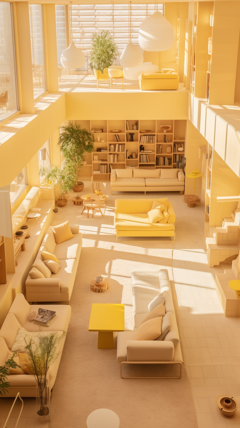 Step into a realm of unparalleled comfort and aesthetic finesse with a mesmerizing collection of living rooms meticulously curated by the visionary Cristina La Porta Studio, in collaboration with the innovative capabilities of artificial intelligence.