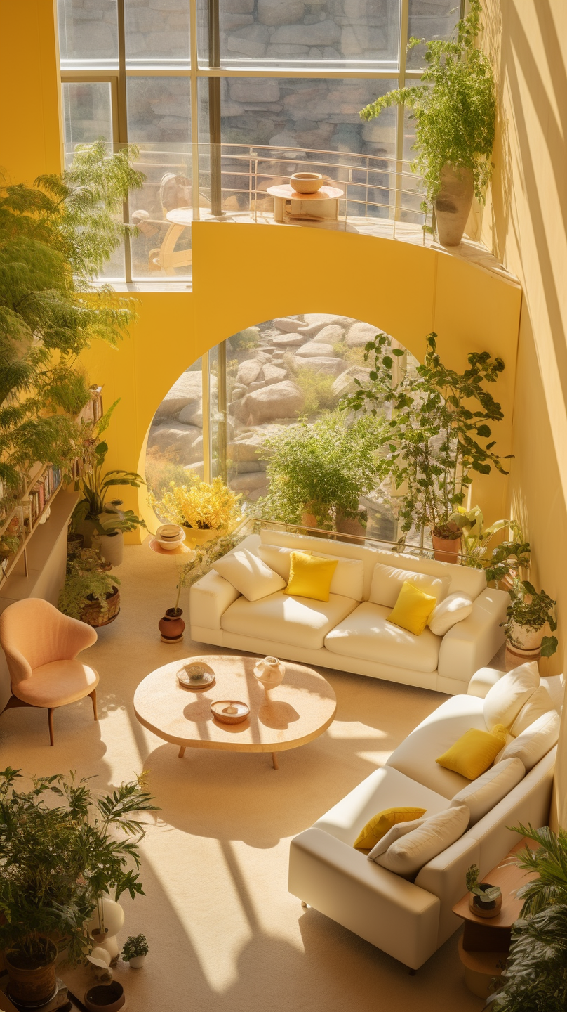Step into a realm of unparalleled comfort and aesthetic finesse with a mesmerizing collection of living rooms meticulously curated by the visionary Cristina La Porta Studio, in collaboration with the innovative capabilities of artificial intelligence.