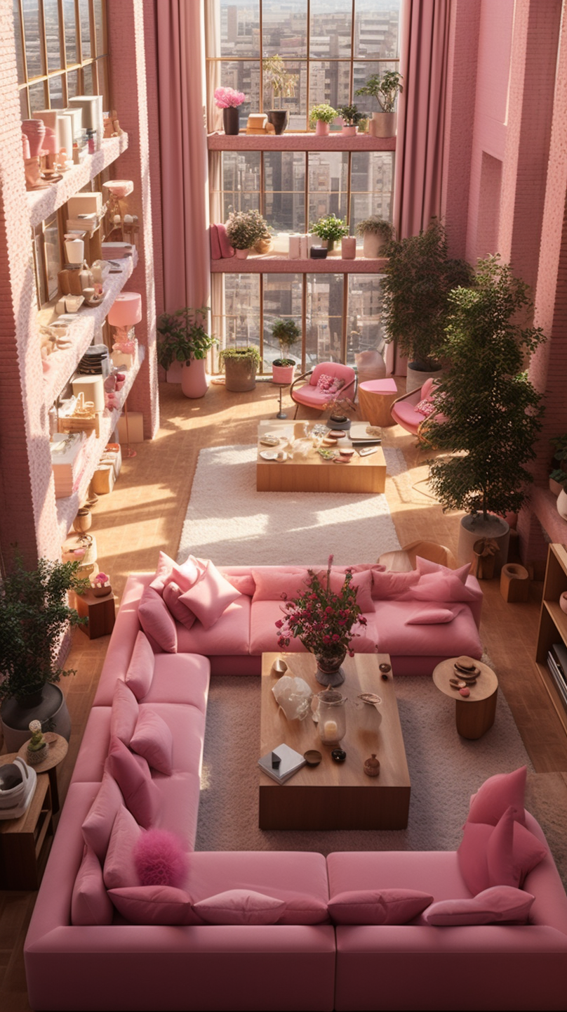 Step into a realm of unparalleled comfort and aesthetic finesse with a mesmerizing collection of living rooms meticulously curated by the visionary Cristina La Porta Studio, in collaboration with the innovative capabilities of artificial intelligence.