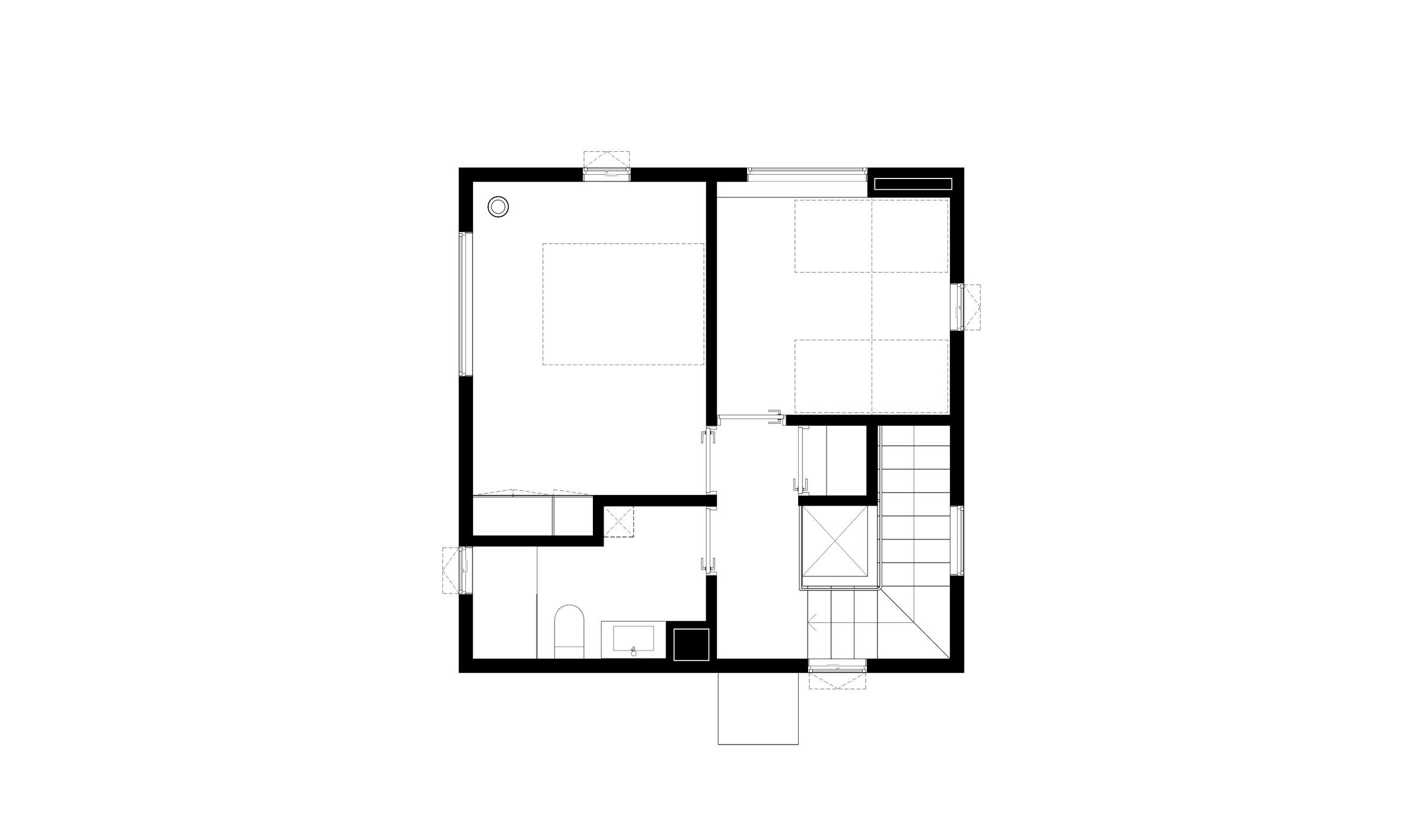 Upper level plan