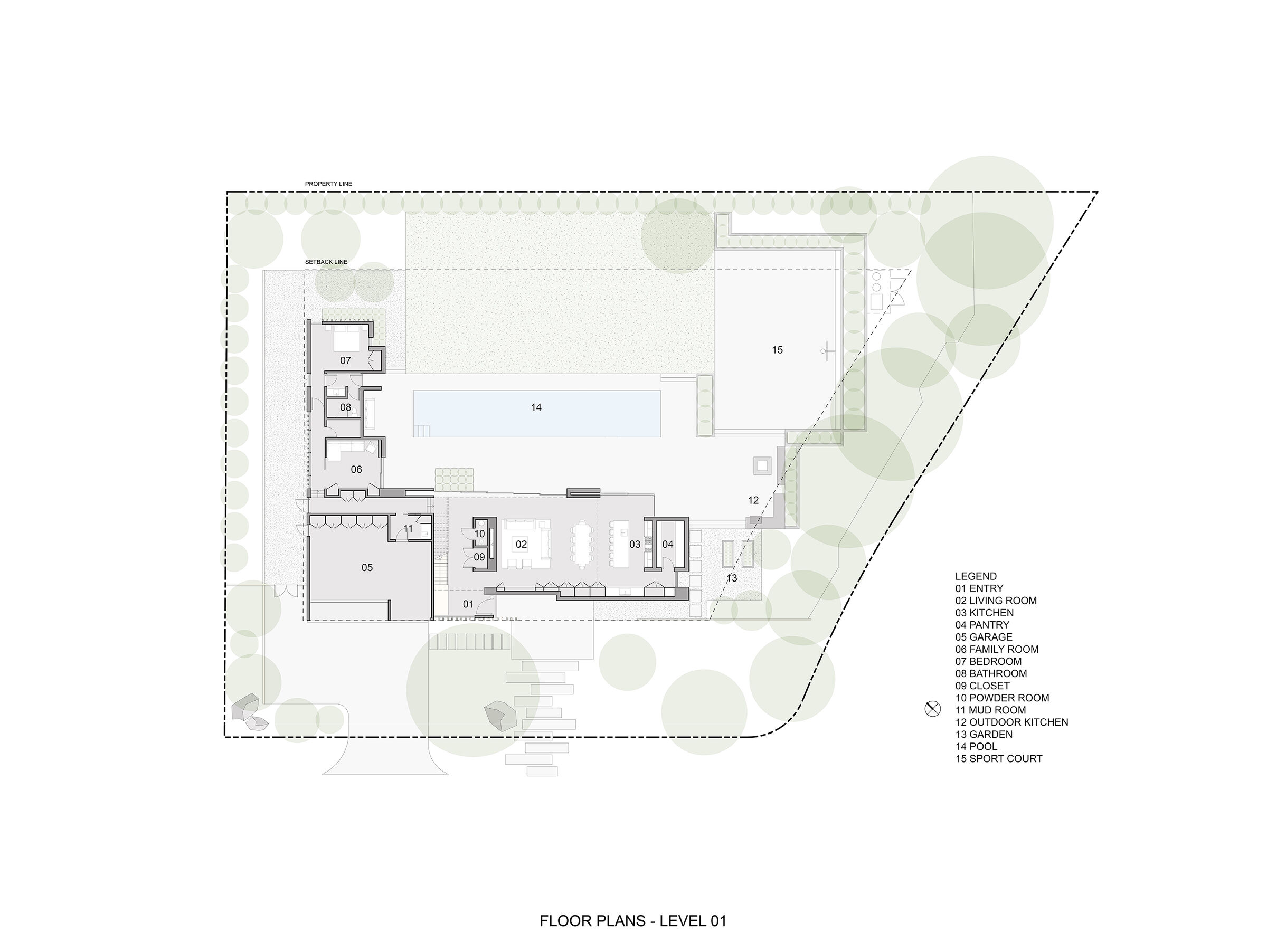 FLOOR PLAN - LEVEL 01