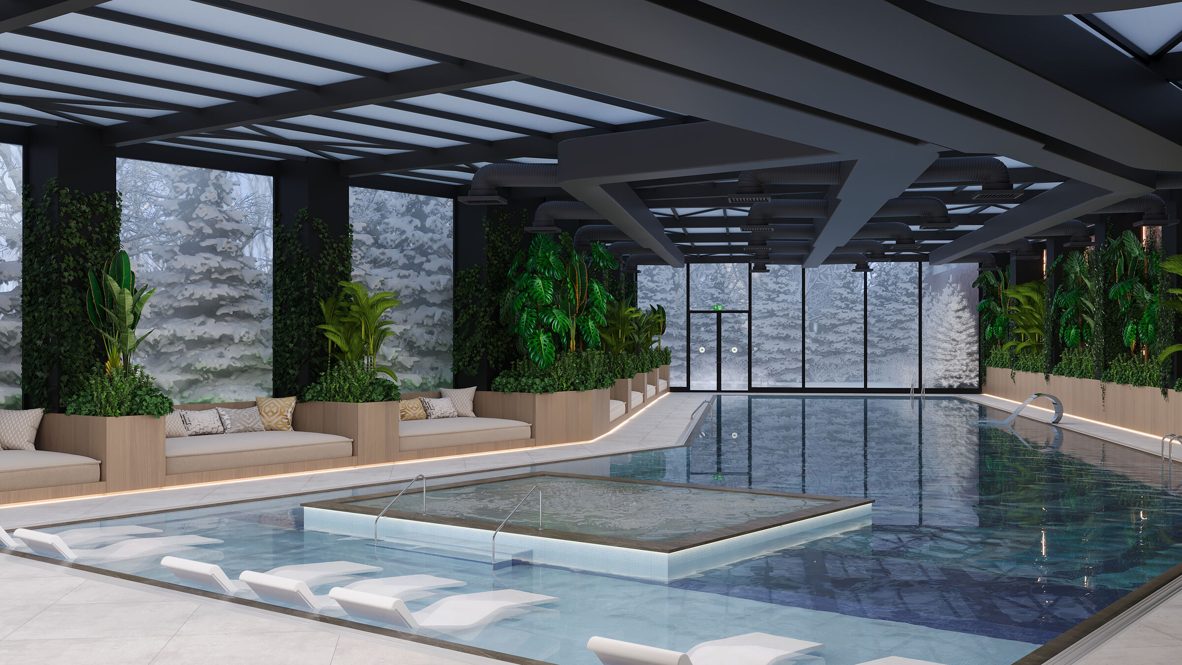 Spa center-swimming pool