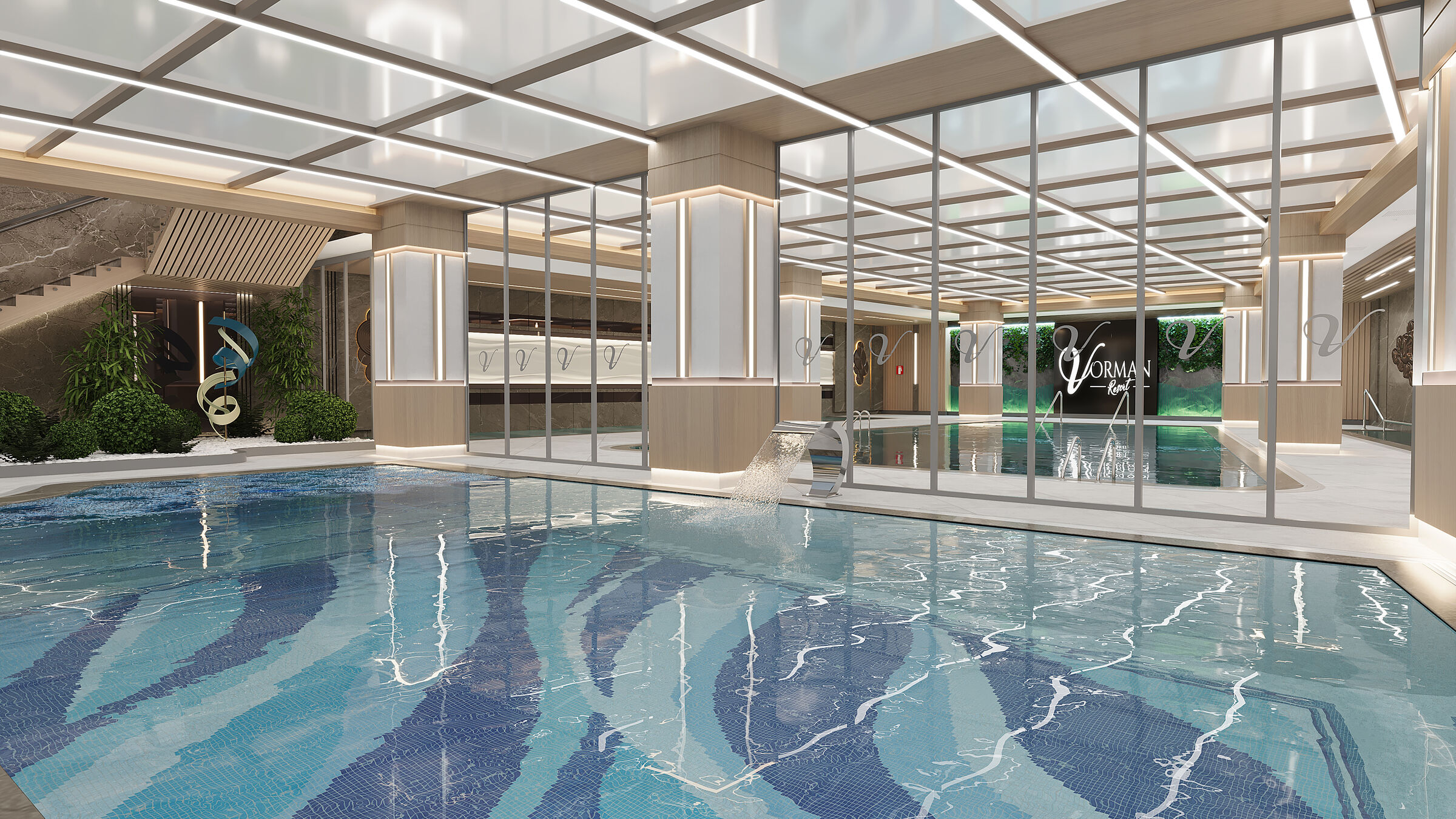 Spa center-swimming pool