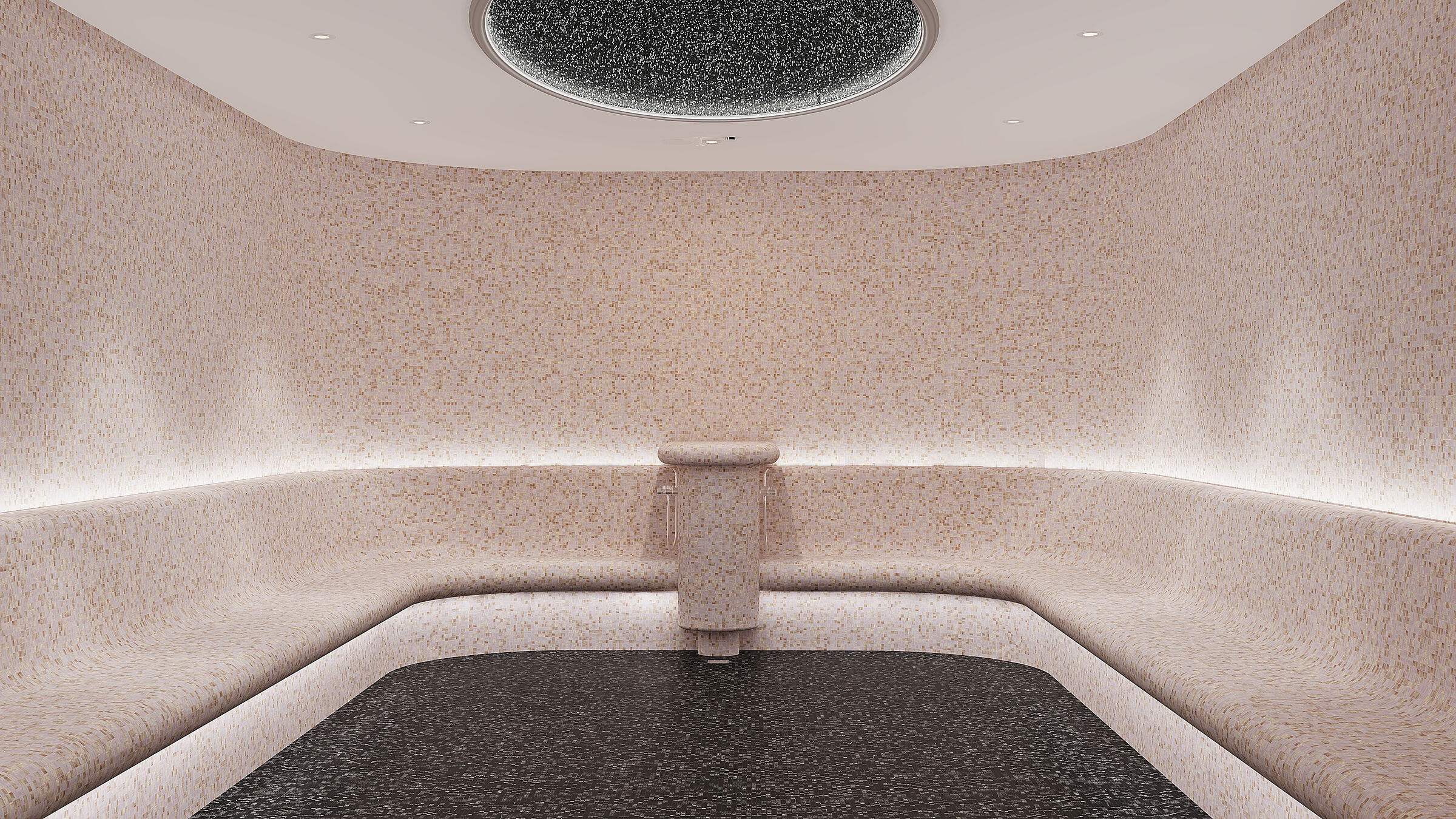 Spa center-steam room