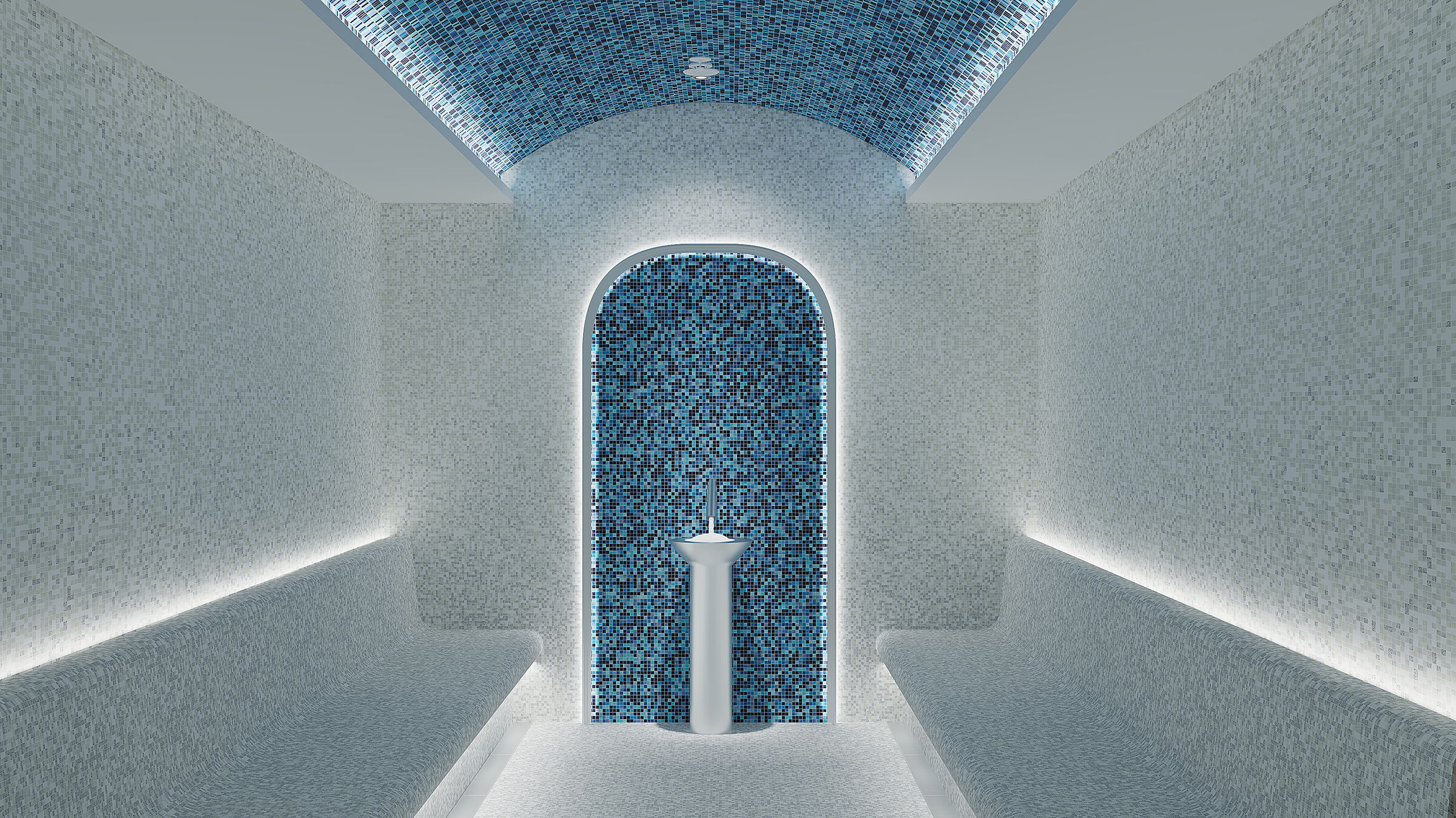 Spa center-snow room