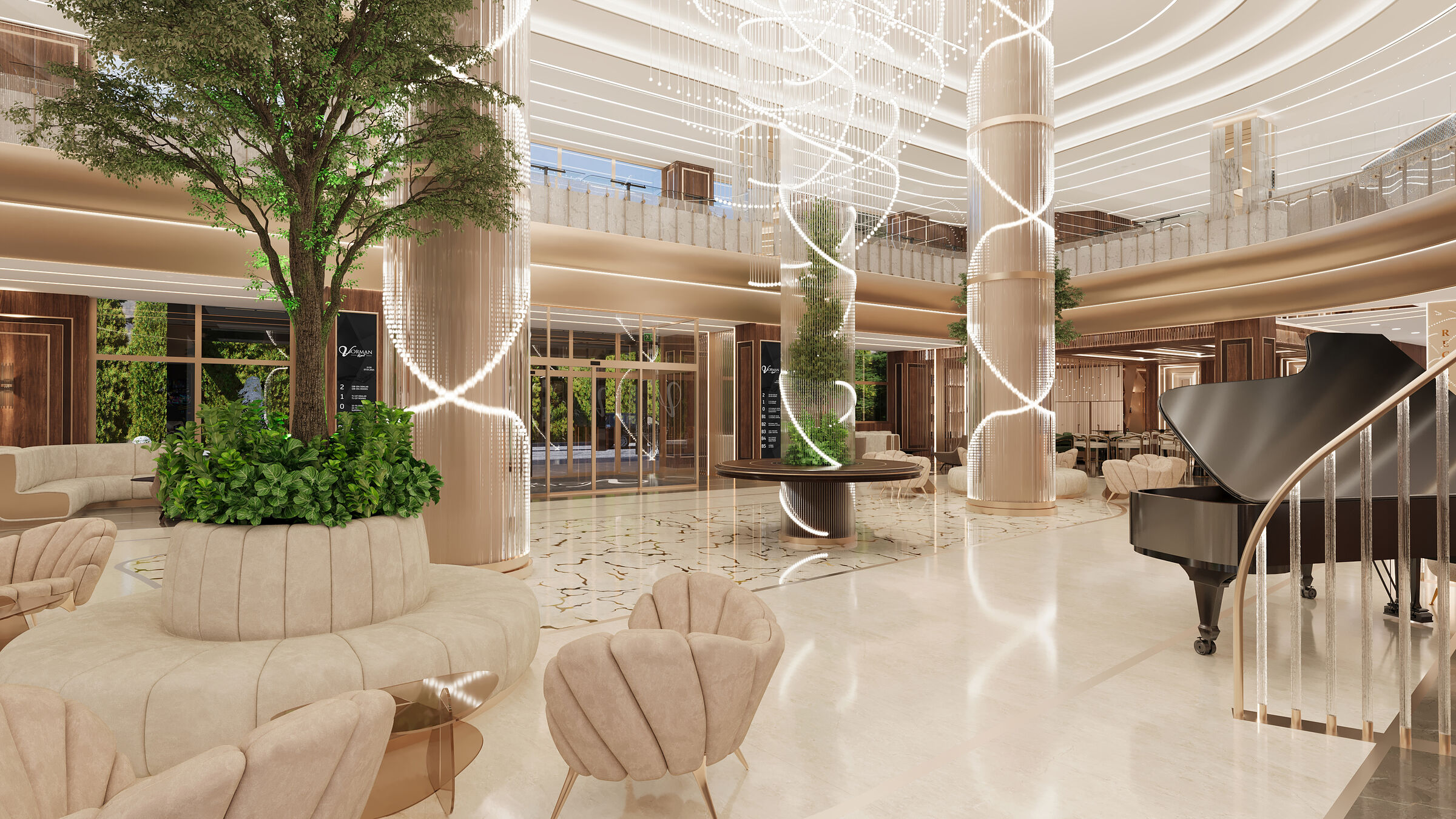 5-star Hotel lobby