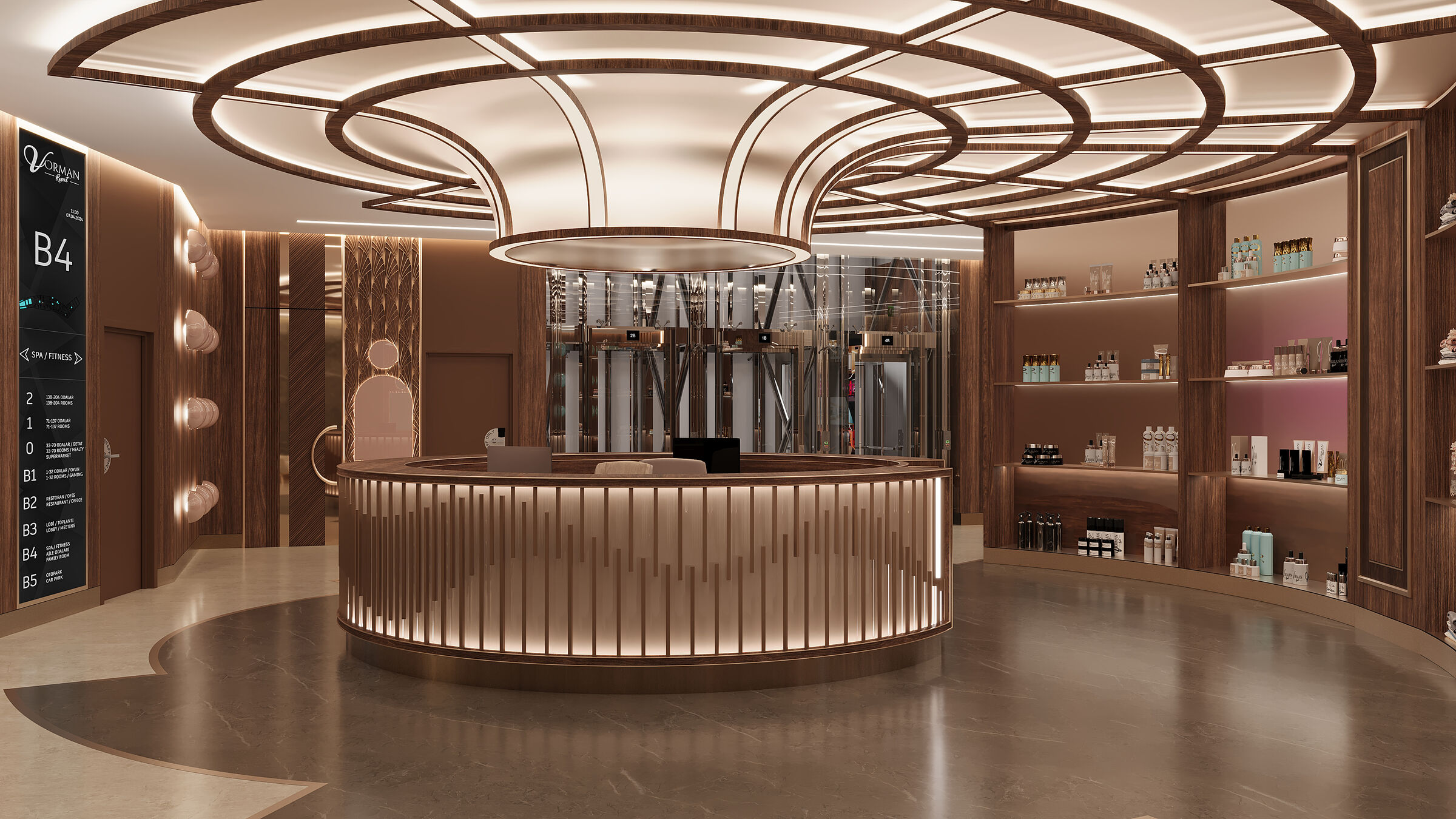 Spa center-reception
