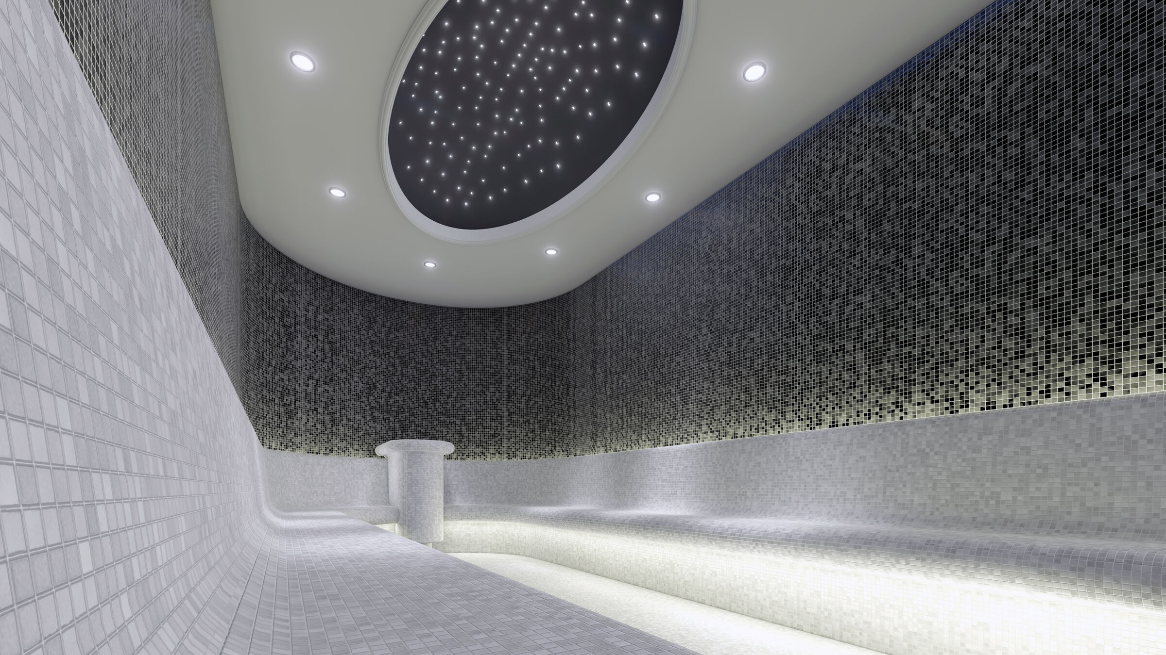 Spa center-steam room