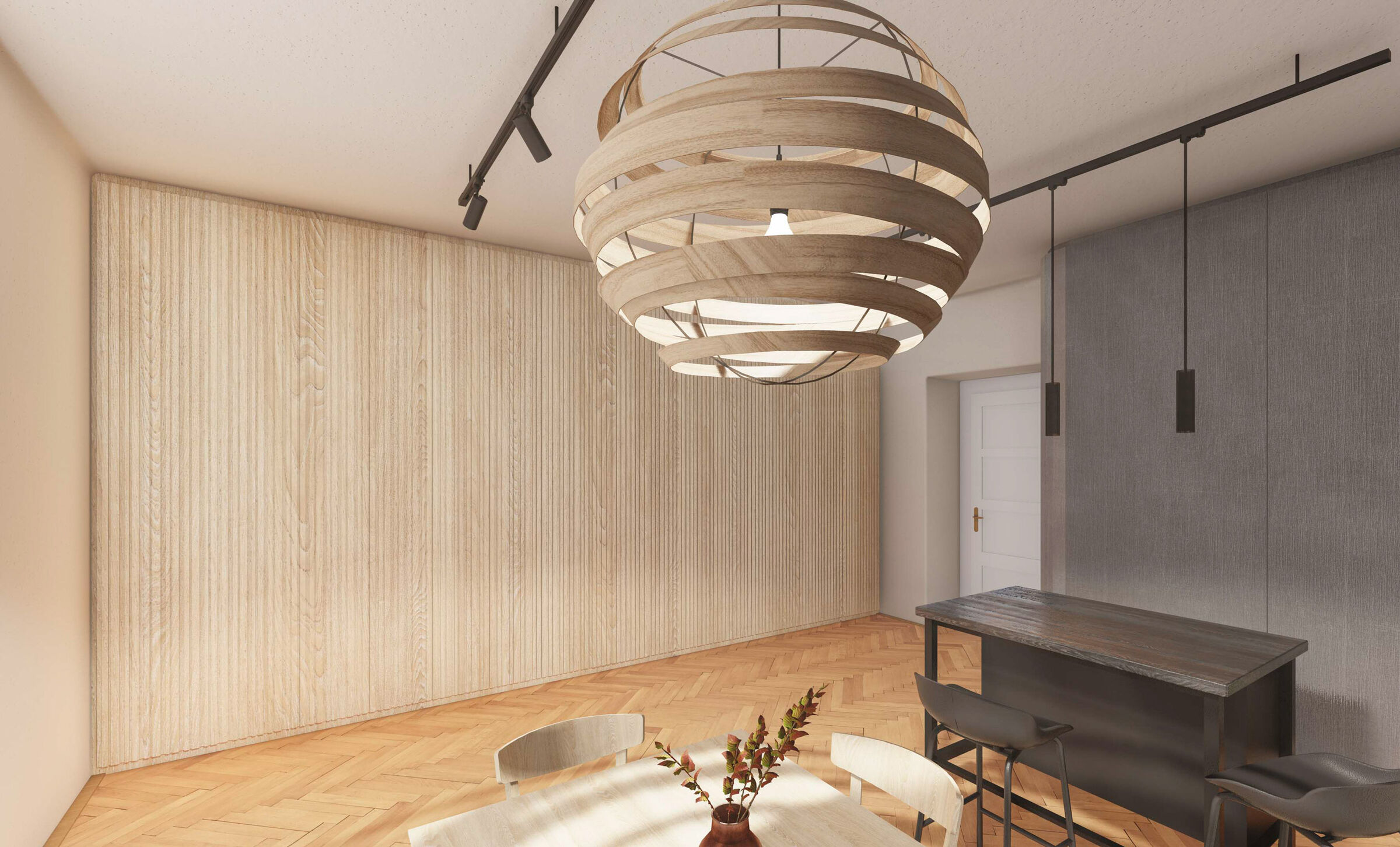 Living Room & Kitchen