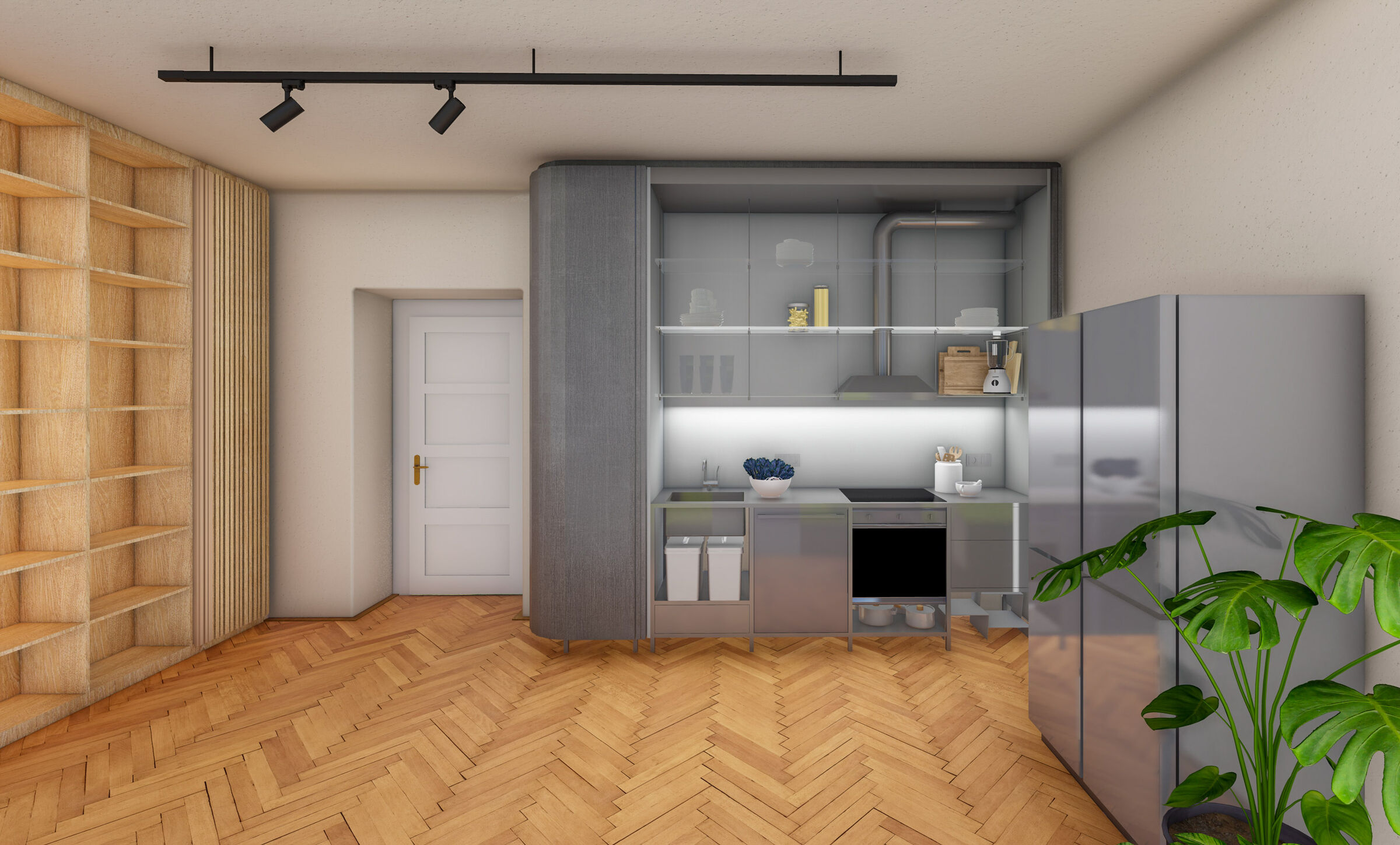 Living Room & Kitchen
