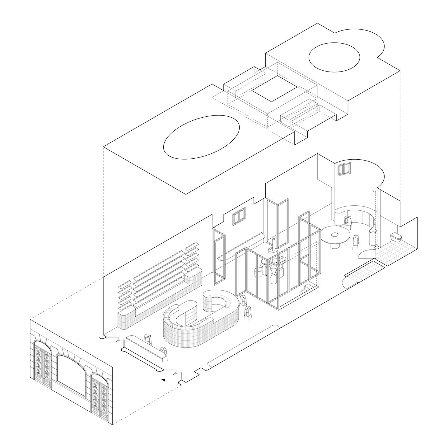 ANBASSA - Axonometric view