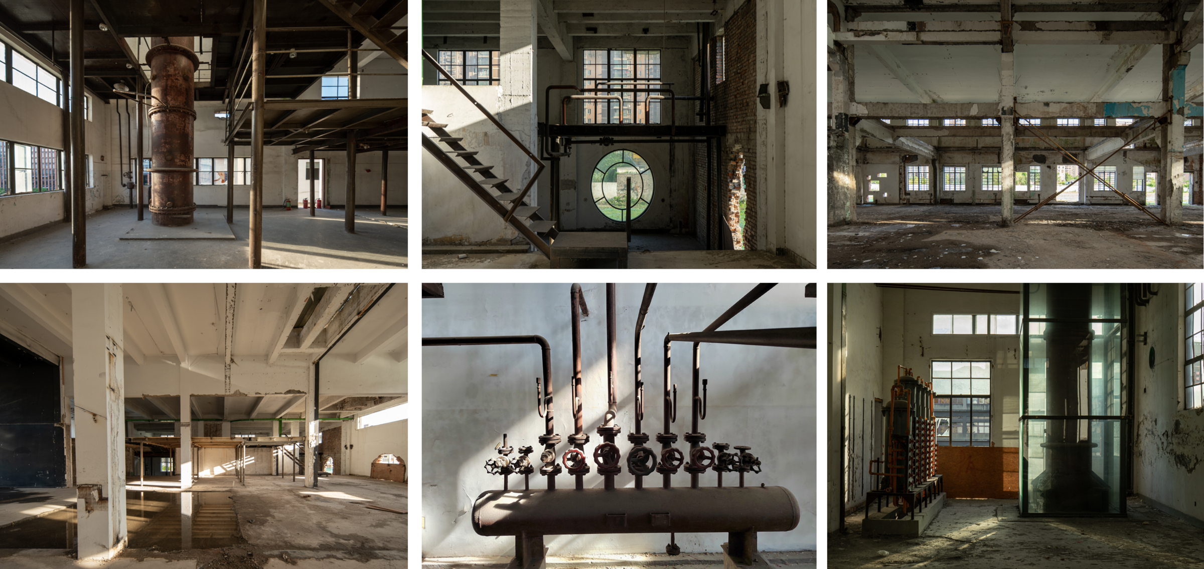 Numerous Production Facilities and Equipment Preserved Inside the Factory Buildings