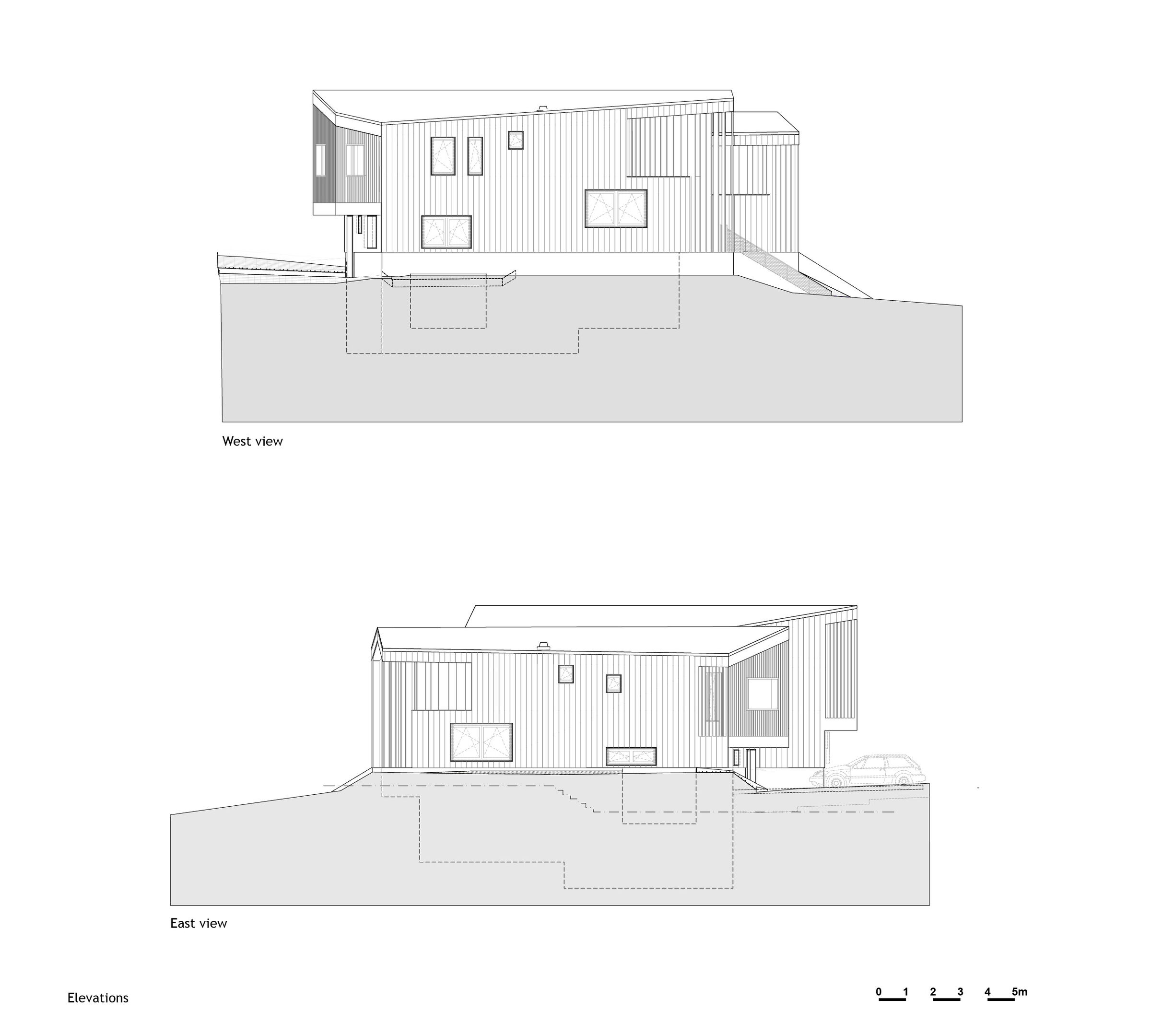 Elevations West & East view