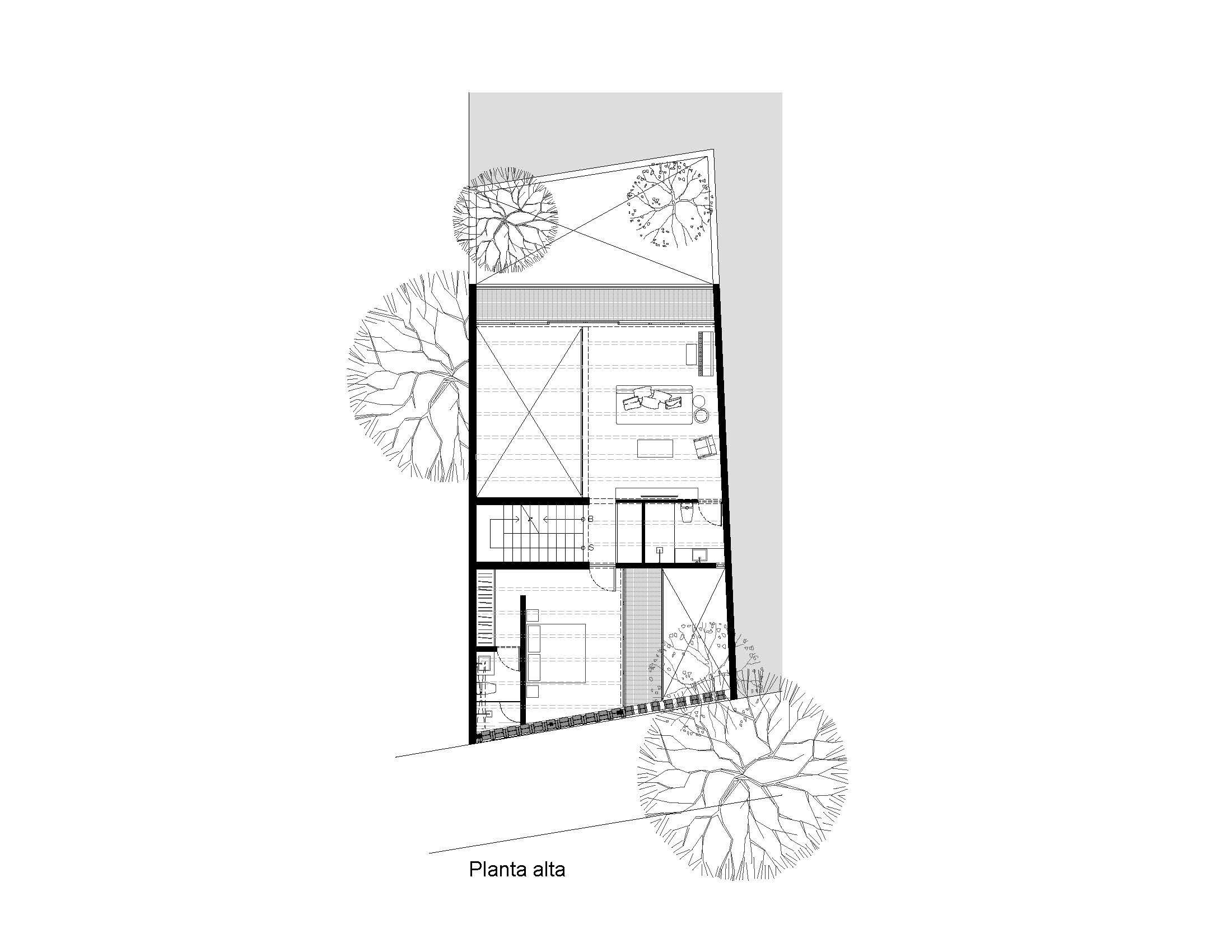 Upper floor_Casa Fernandez Leal_Osmany Ramirez  Estudio de Arquitectura