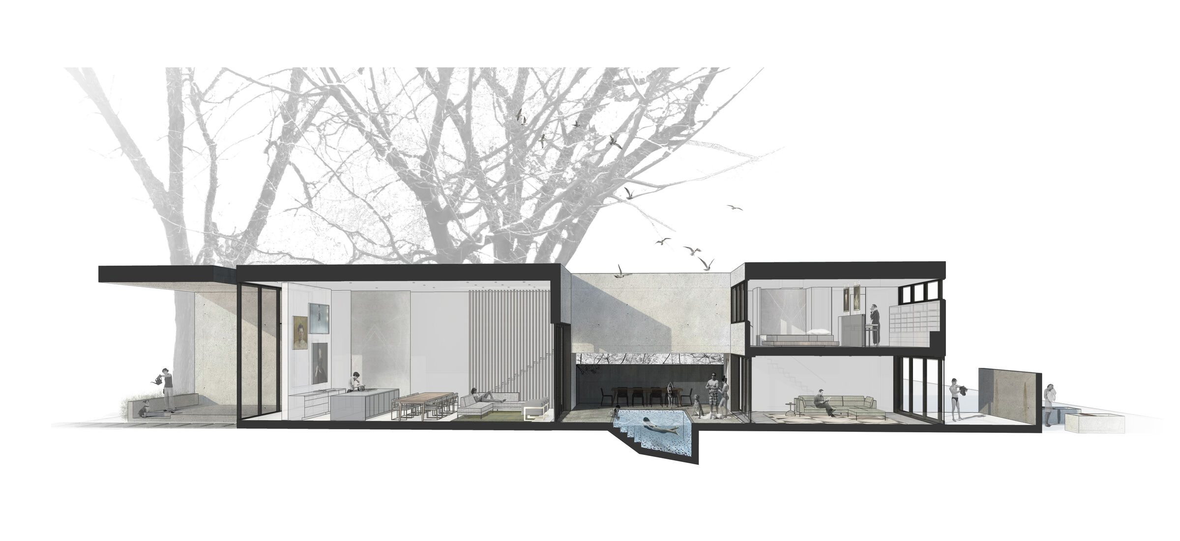 We wanted to demonstrate that merit can be found in great design at a small scale. This residence is an example of value embedded in thoughtful design, versus size.