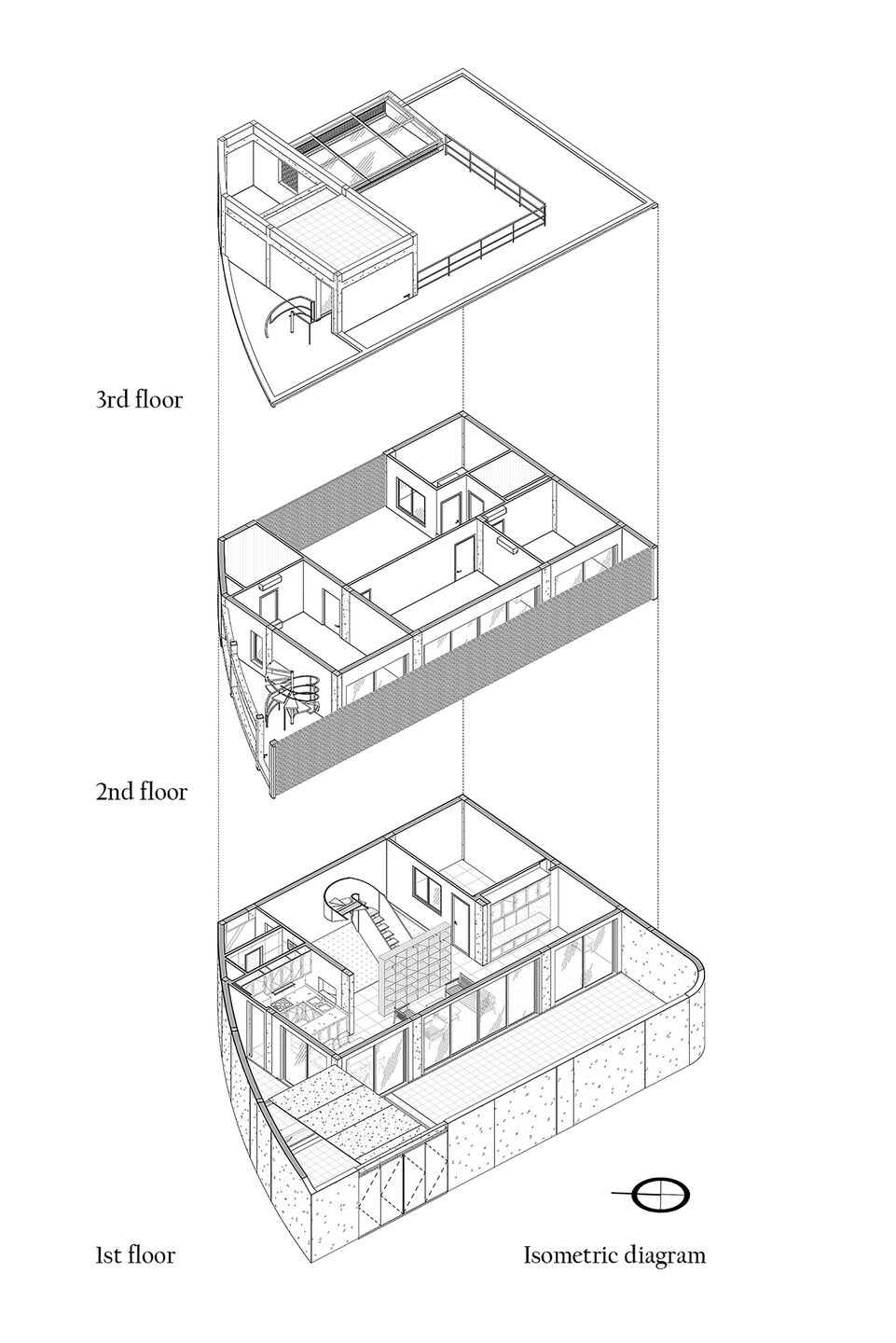 Isometric floor diagram