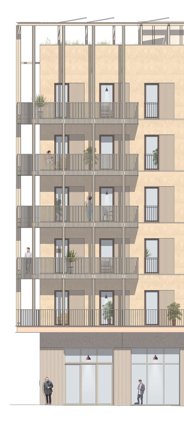 zoom EAST facade E2B3