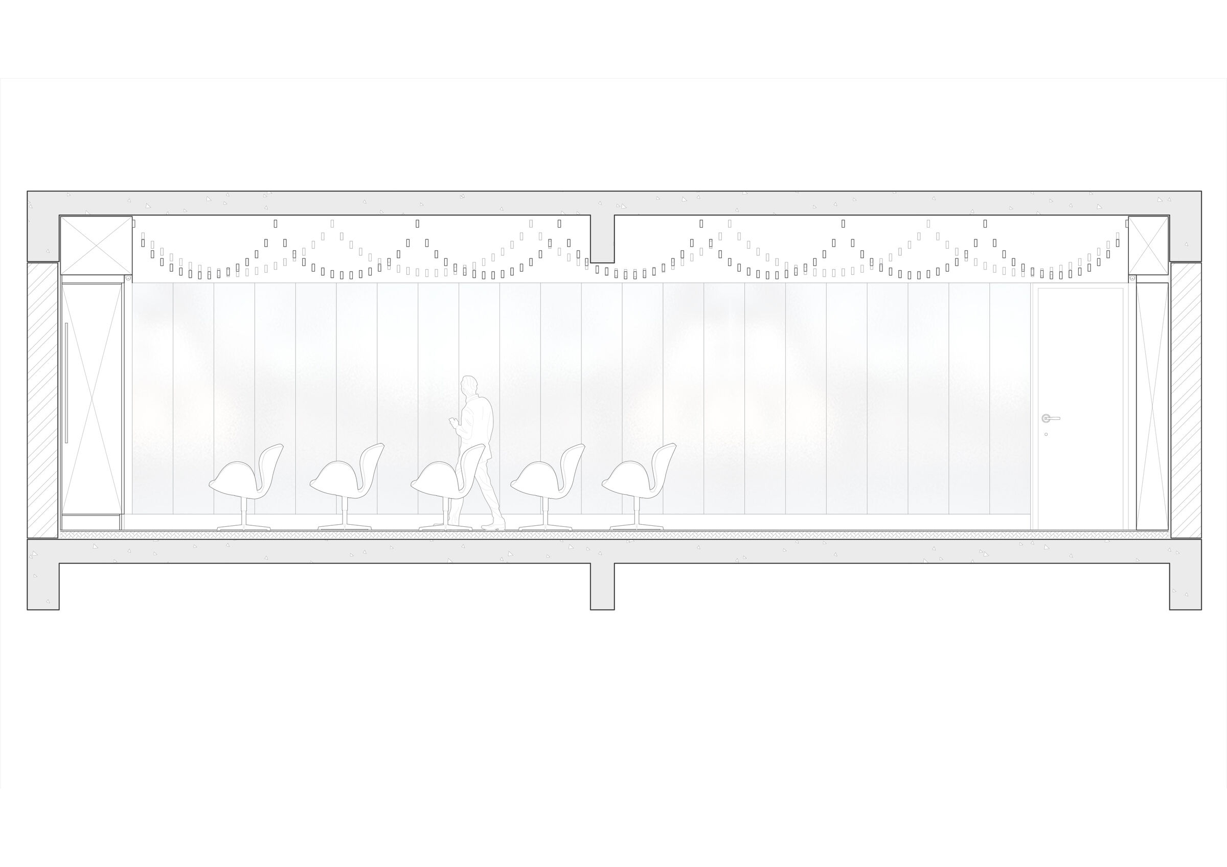 Section of Zumba room (Alternate layout )