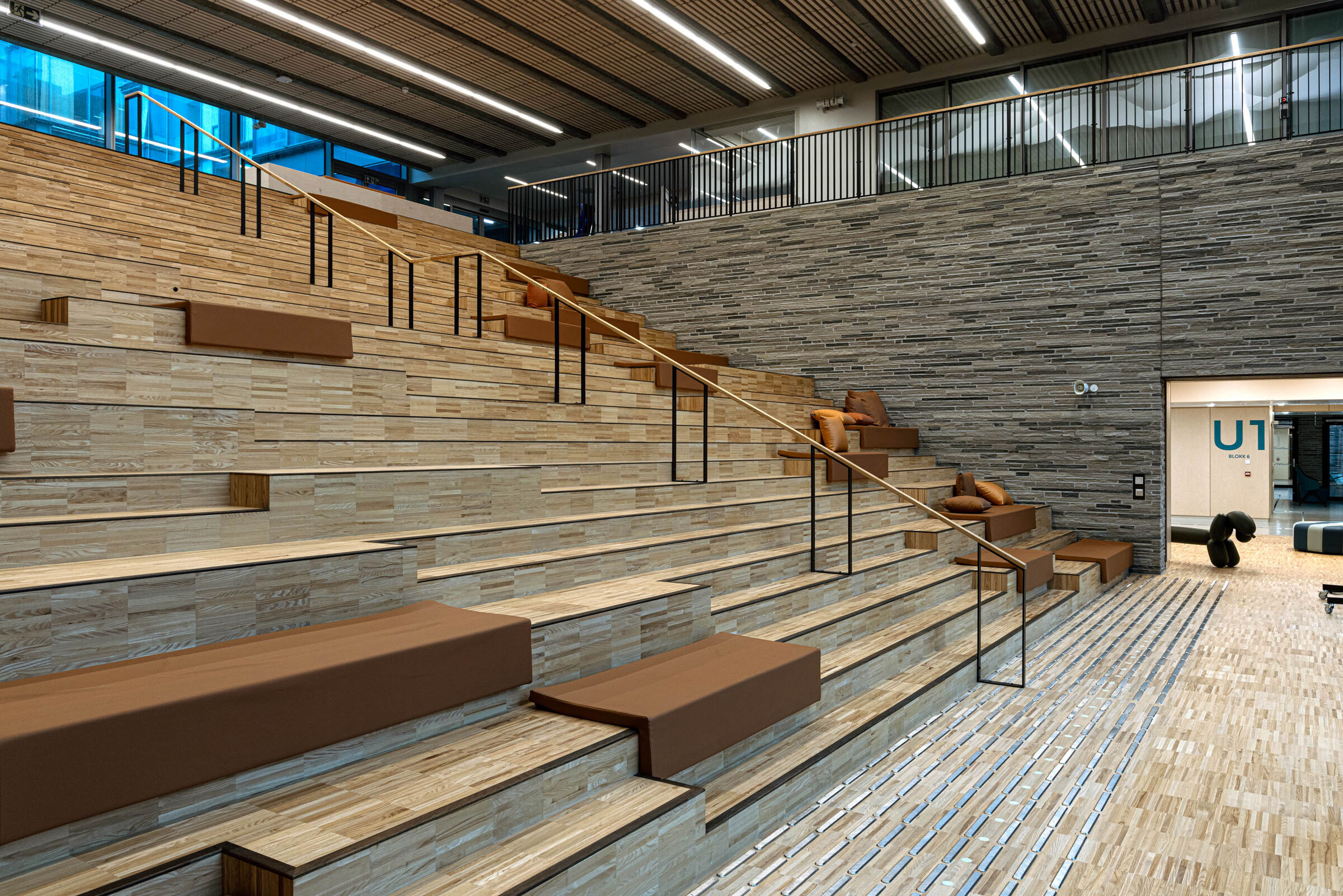 Staircase in the open auditorium